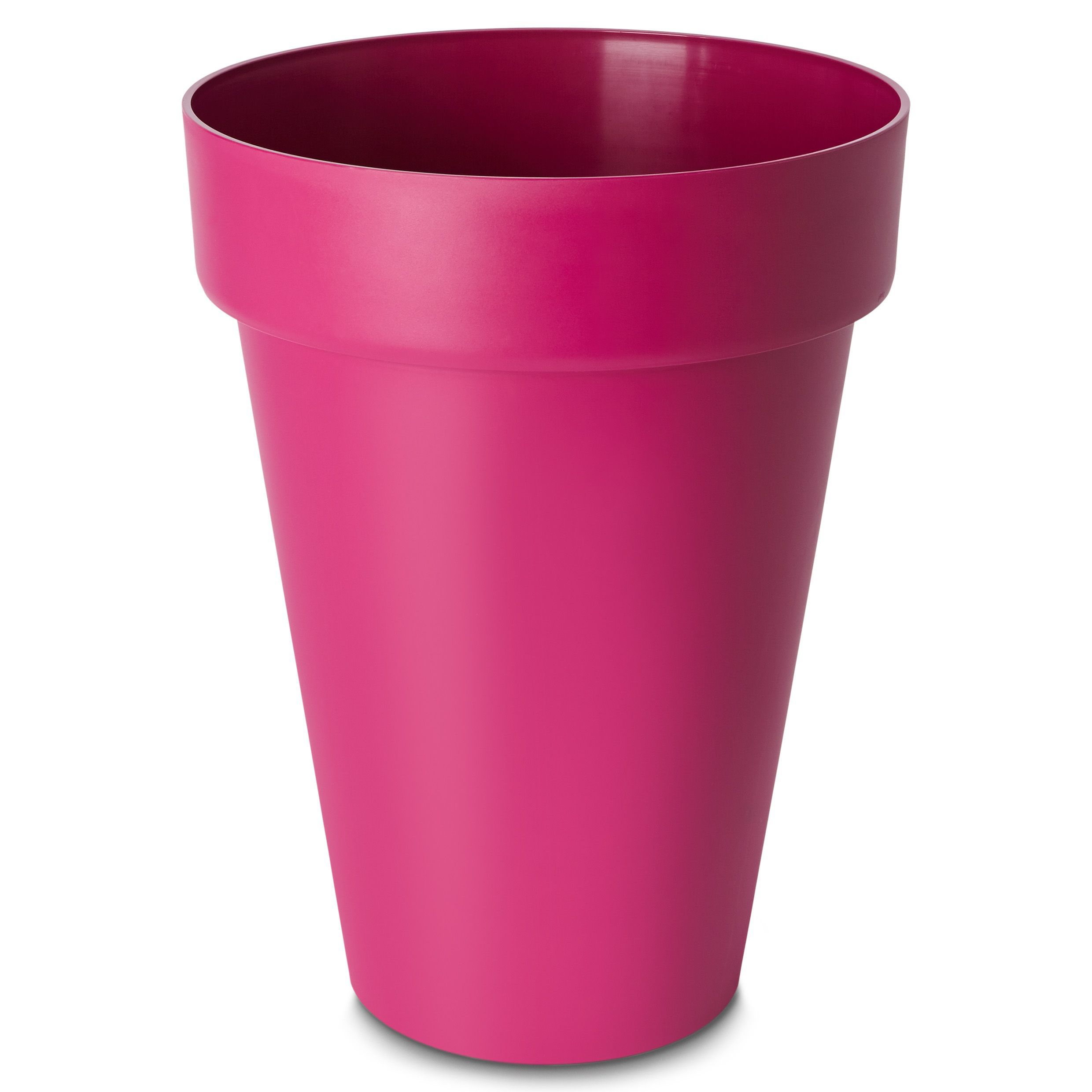 Nurgul Pink Plastic Plant pot (Dia)40cm | Departments | DIY at B&Q