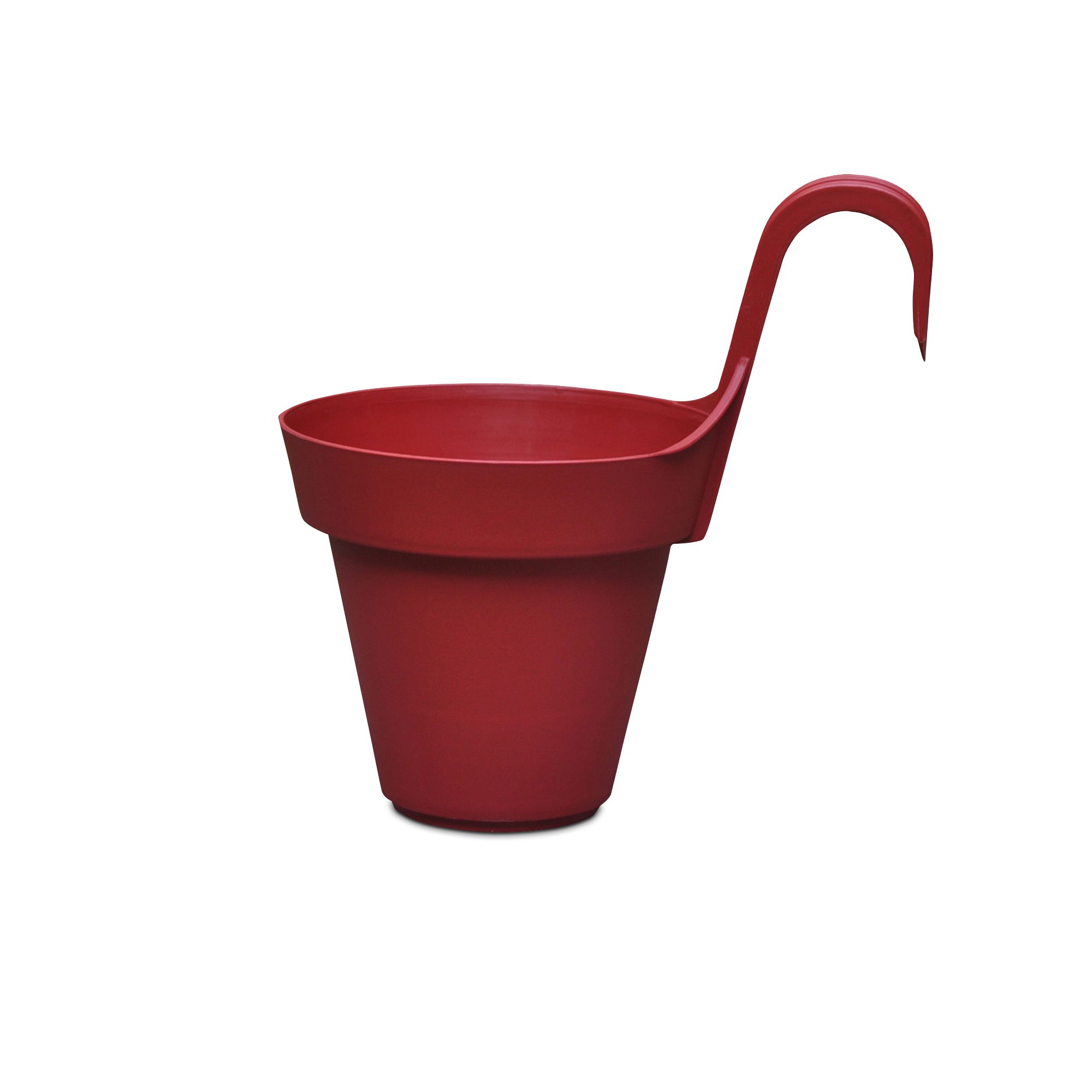 Nurgul Red Plastic Hanging pot (Dia)20cm Departments DIY at B&Q