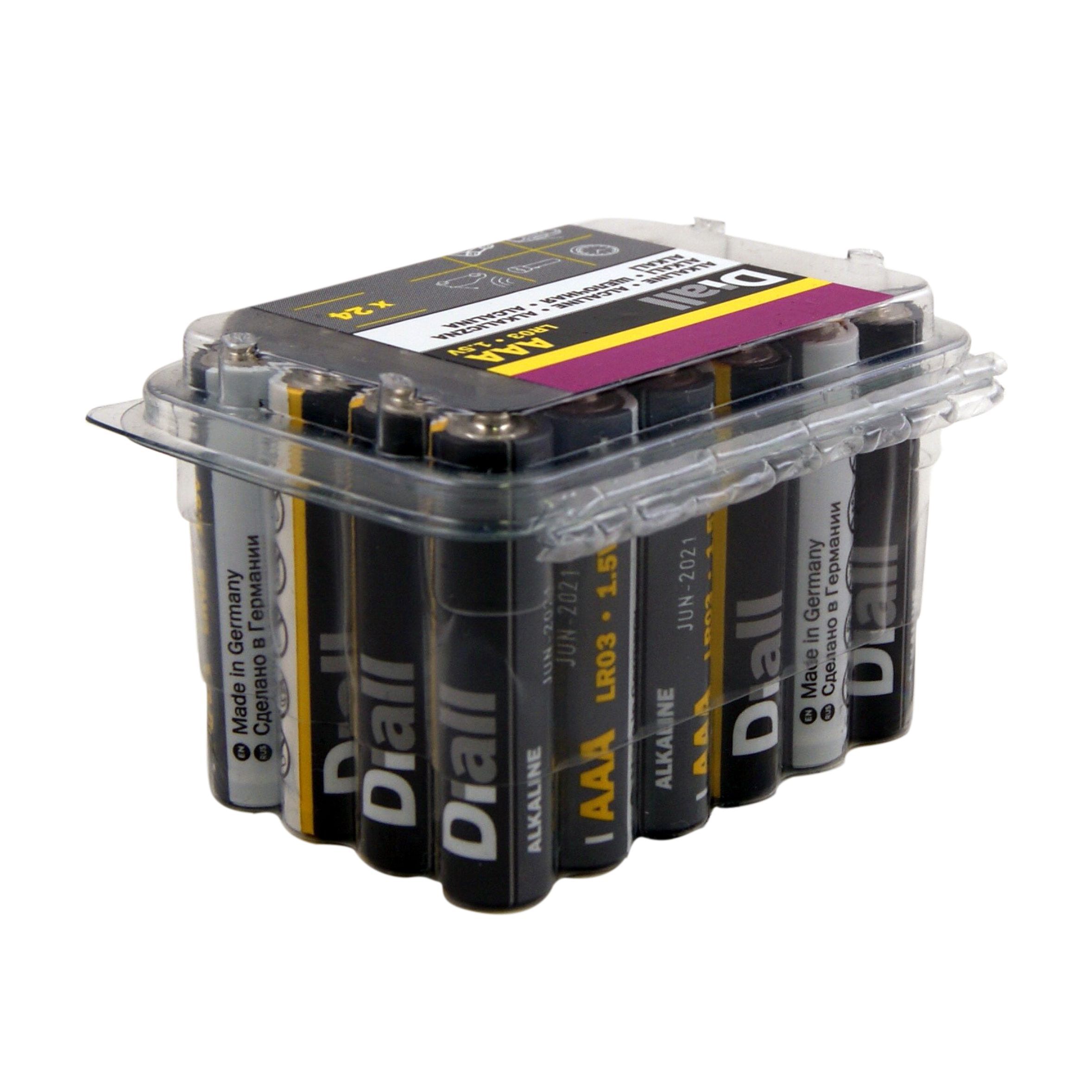 Diall AAA Alkaline Battery, Pack of 24 Departments DIY at B&Q