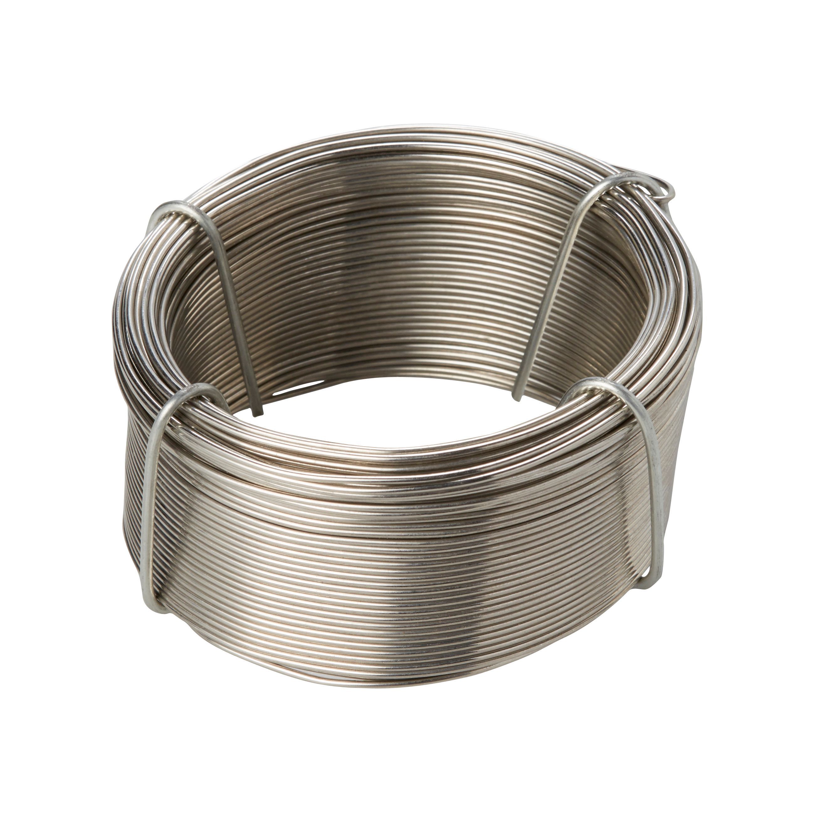 Diall Stainless steel Steel wire 0.8mm x 50m Departments DIY at B&Q