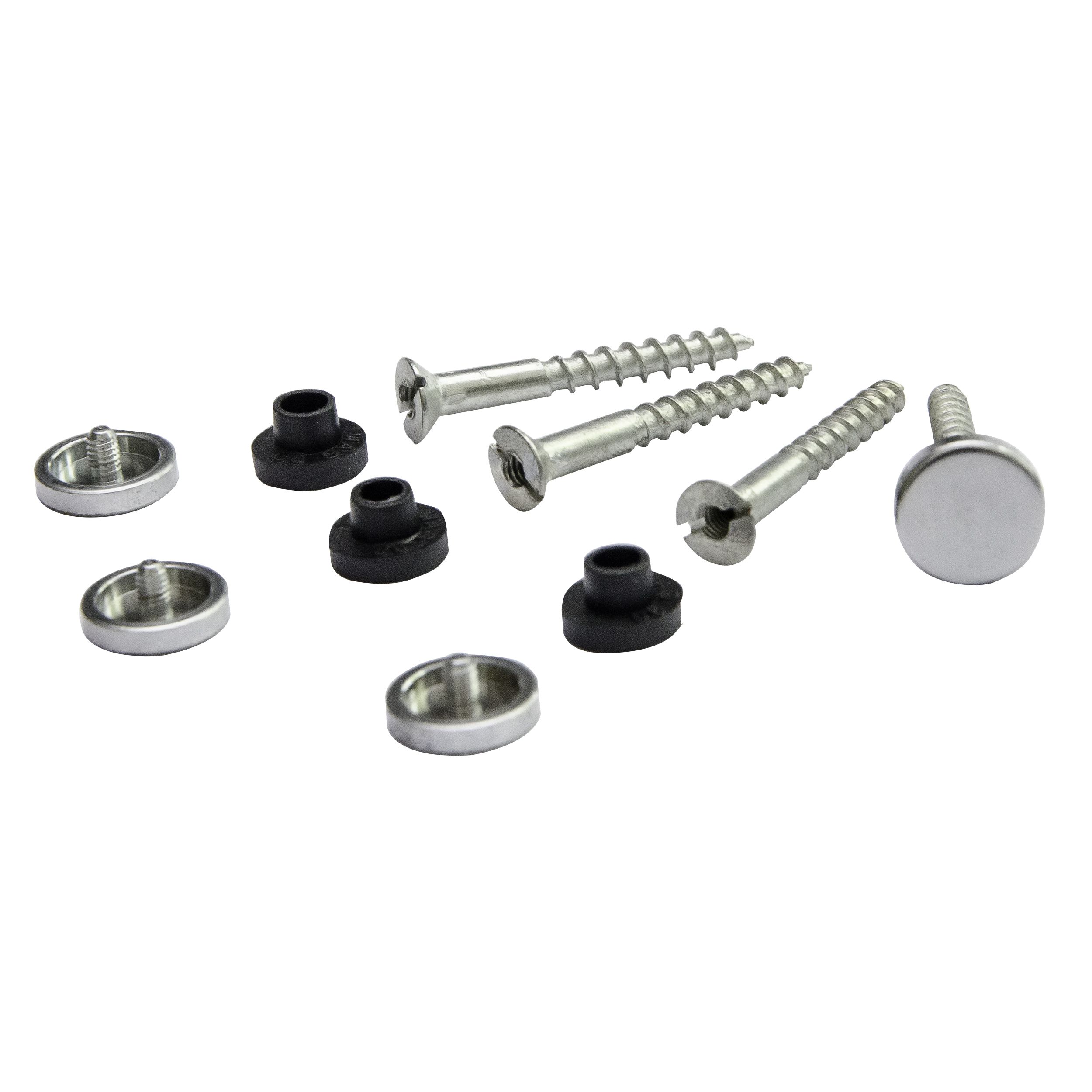 Diall Steel Mirror screw (Dia)3.5mm, Pack of 4 Departments DIY at B&Q