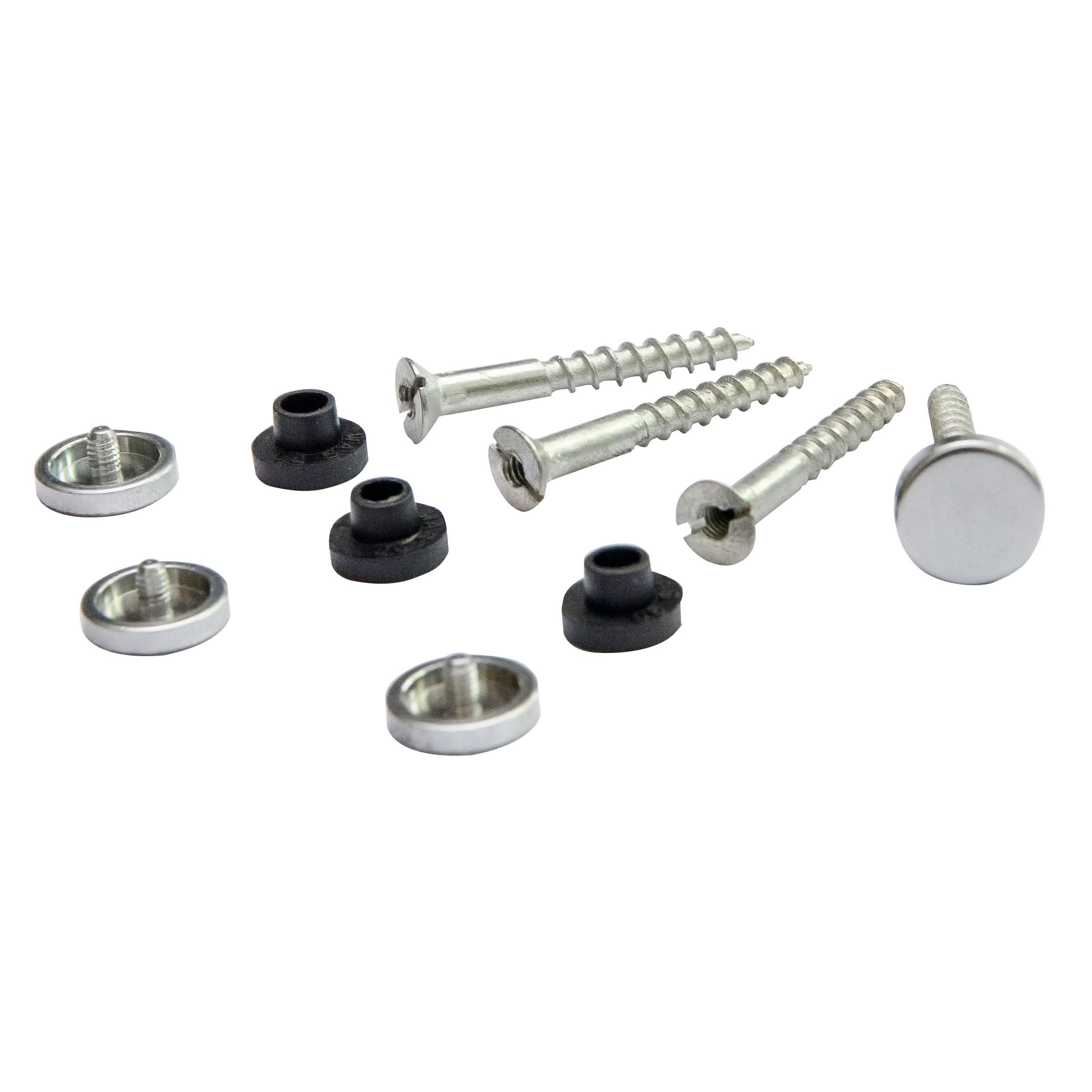 Diall Steel Mirror fixing kit (L)35mm (Dia)4mm, Pack of 4 Departments