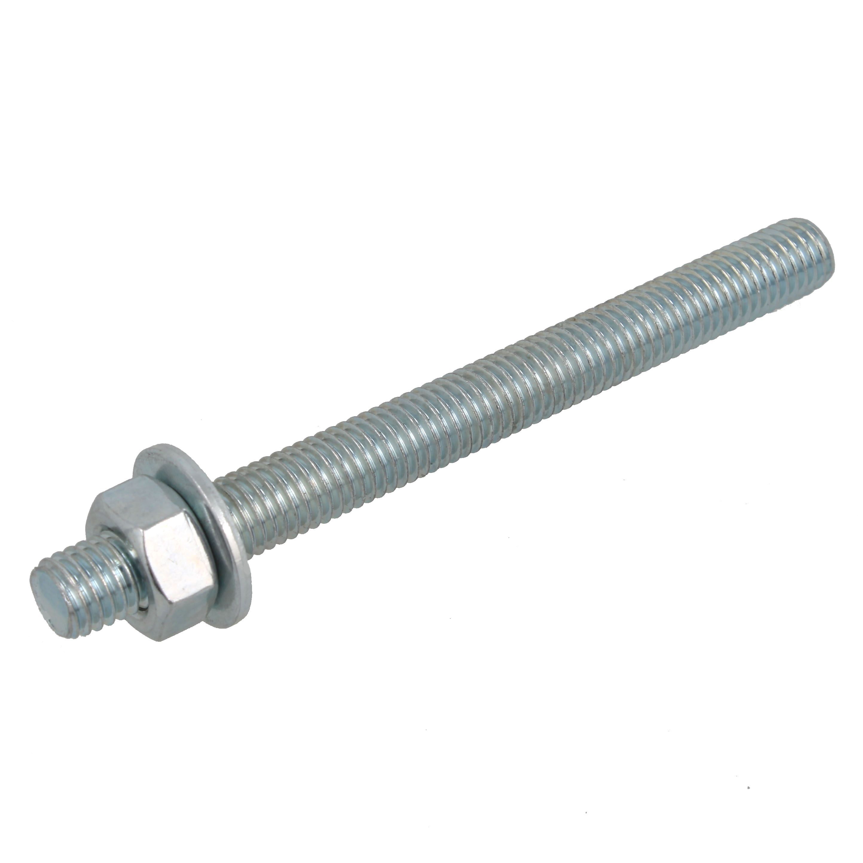 Threaded stud (L) 160mm (Dia) 12mm, Pack of 4 Departments DIY at B&Q