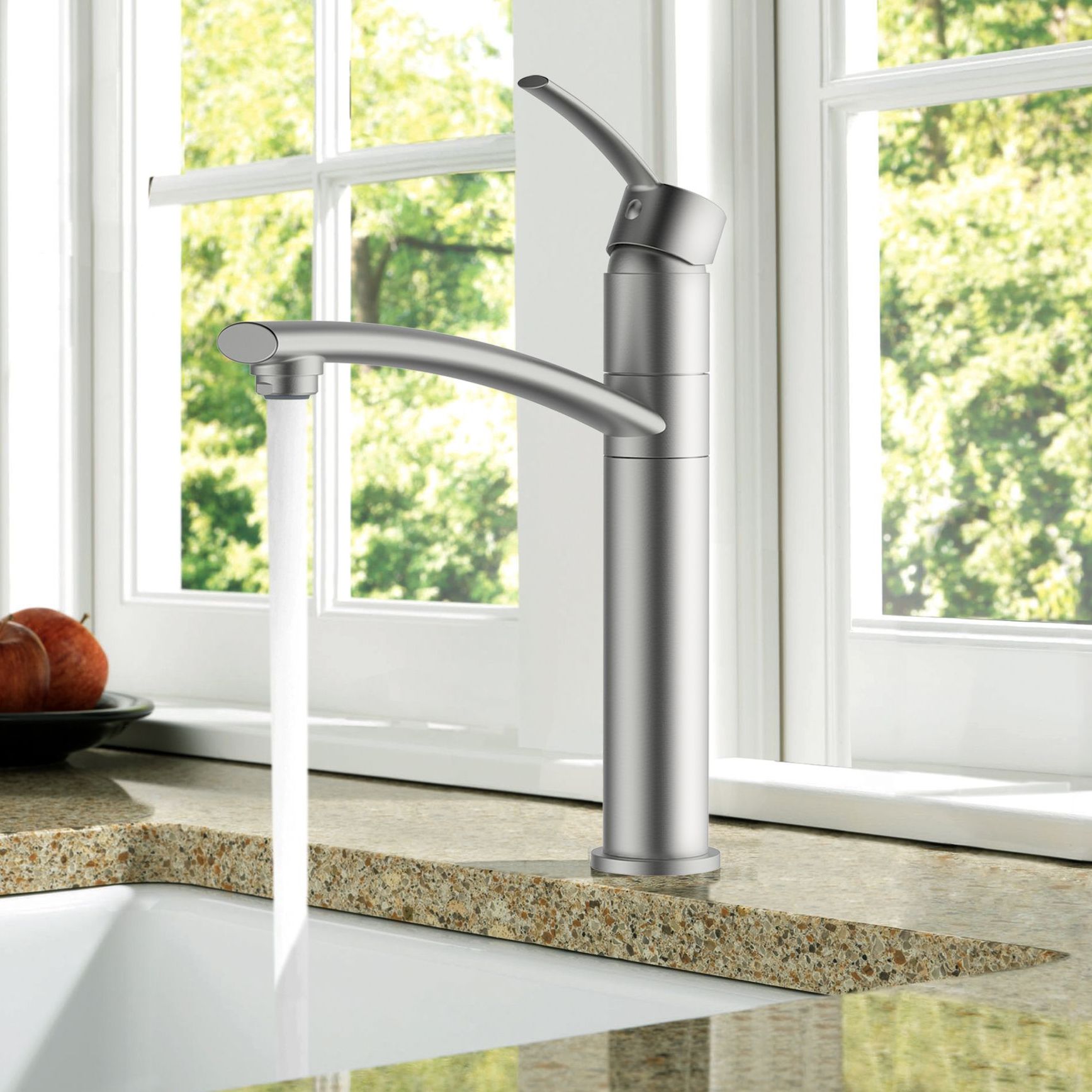 Cooke & Lewis Tolmer top lever kitchen tap