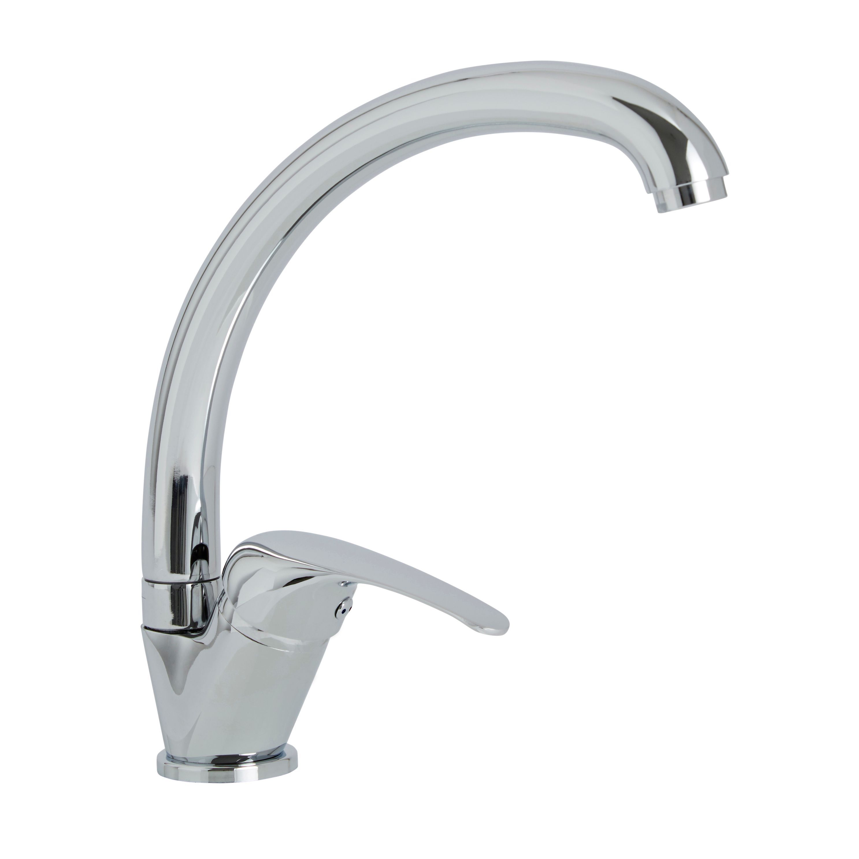 Dora Chrome Effect Kitchen Top Side Lever Mixer Tap | Departments | DIY ...