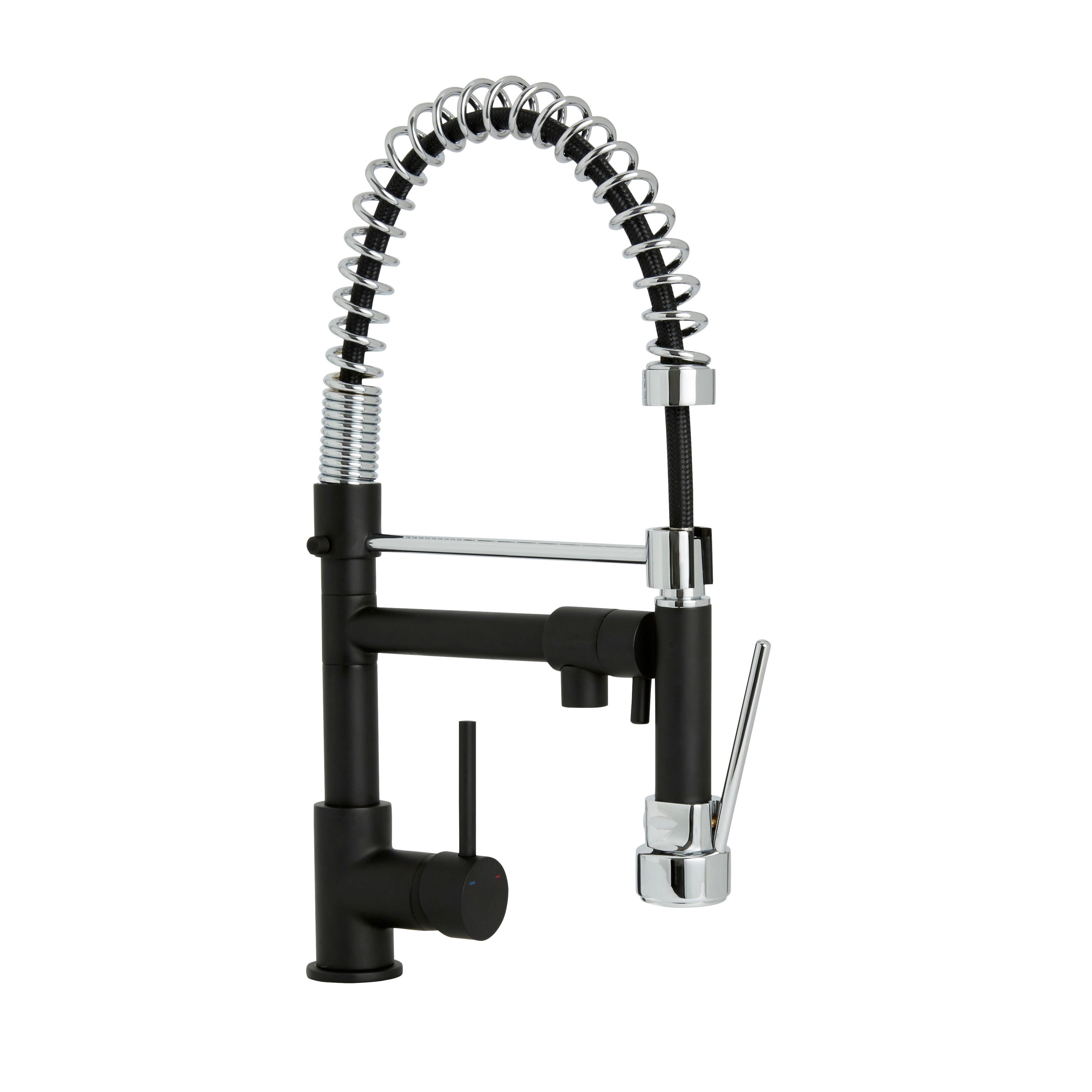spring neck mixer tap