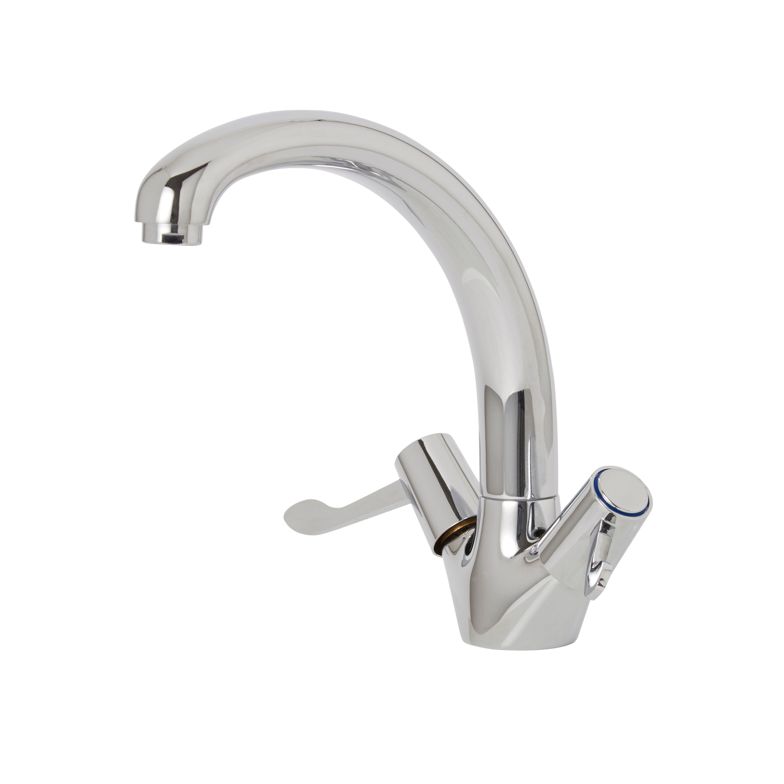 Aubery Chrome effect Kitchen Monobloc Mixer tap Departments DIY at B&Q