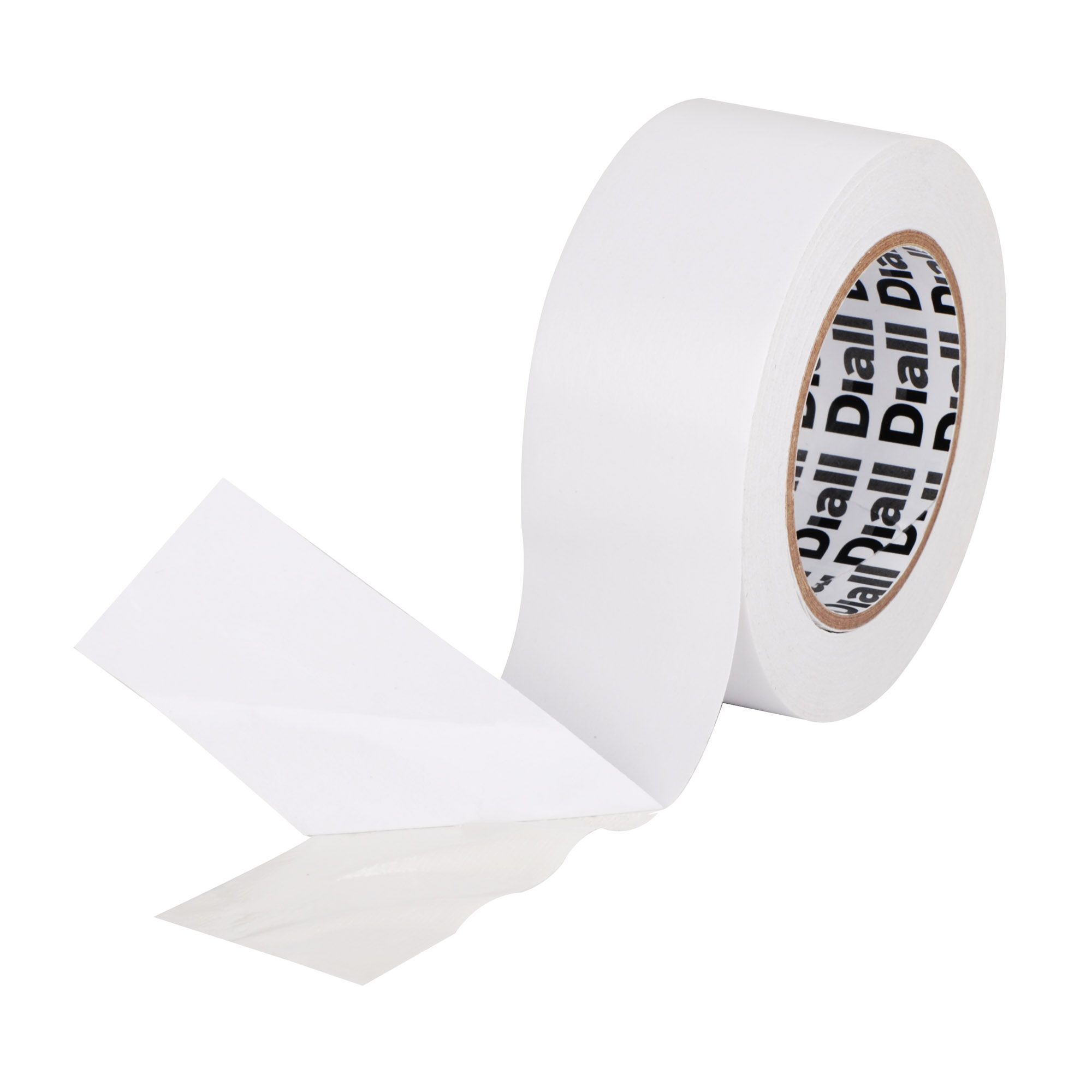 Diall White Double sided tape (L)25m (W)50mm Departments DIY at B&Q