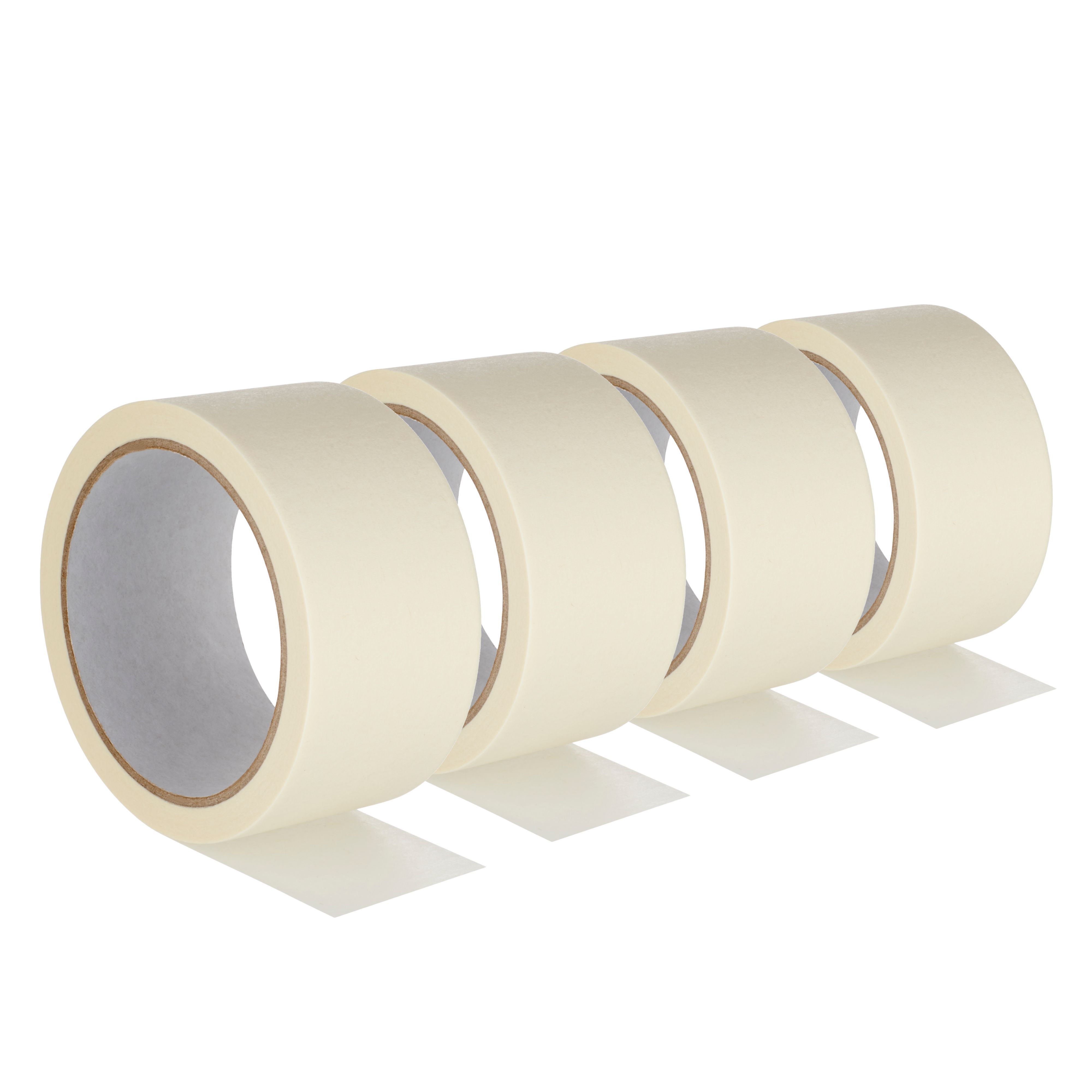Beige Masking Tape (L)25m (W)48mm, Pack of 4 Departments DIY at B&Q