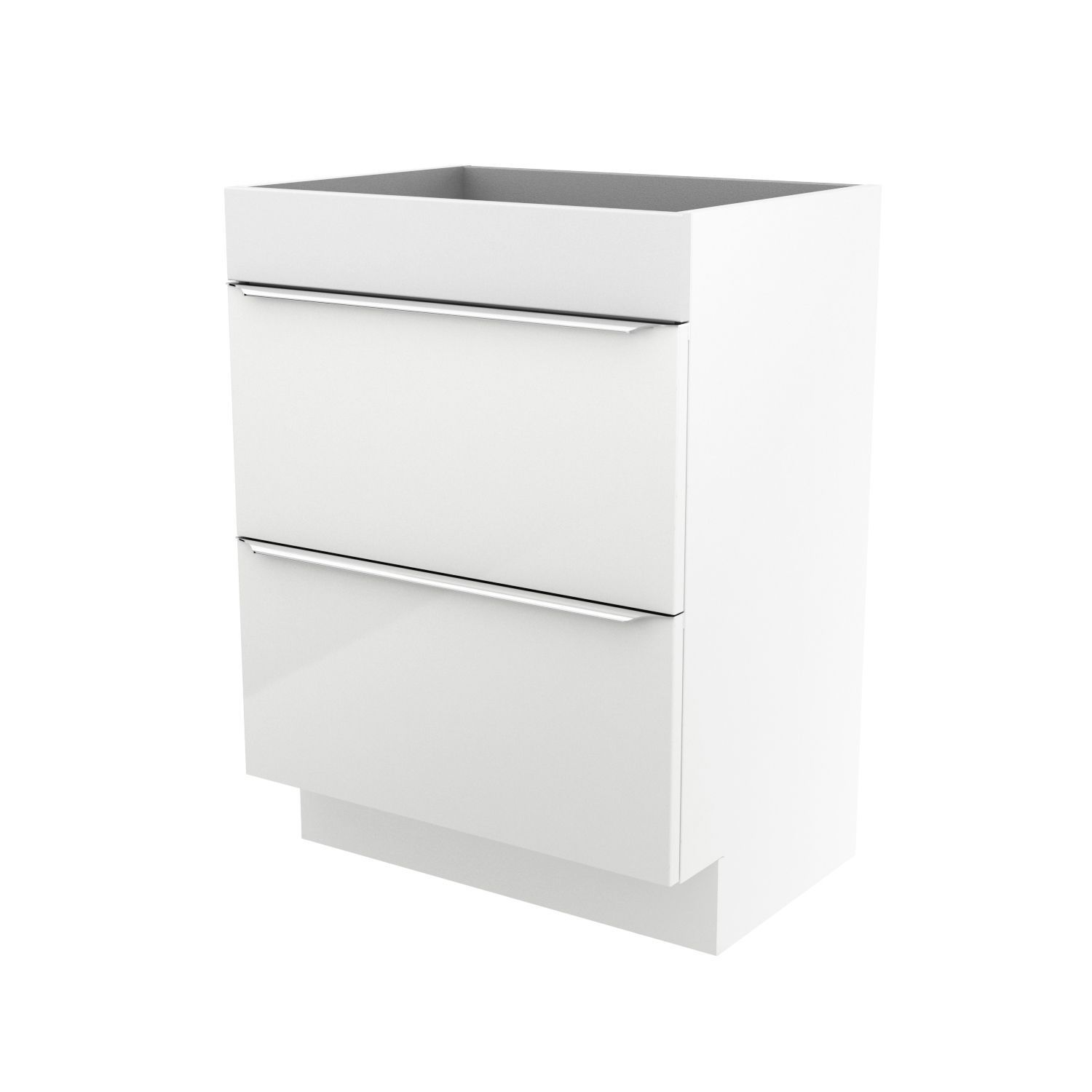 GoodHome Imandra Gloss White Freestanding Vanity & Basin Cabinet (W ...