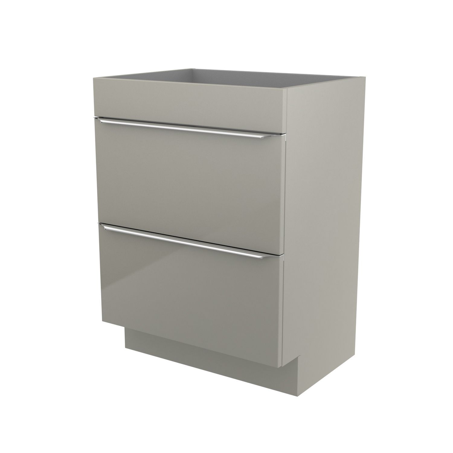 GoodHome Imandra Gloss Taupe Vanity & basin Cabinet (W)600mm (H)820mm ...