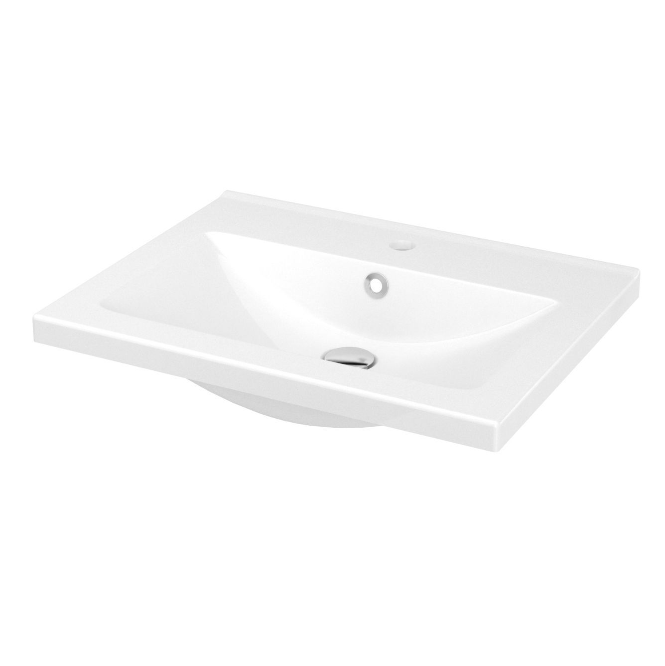 Goodhome Nira White Countertop Basin Departments Diy At B Q