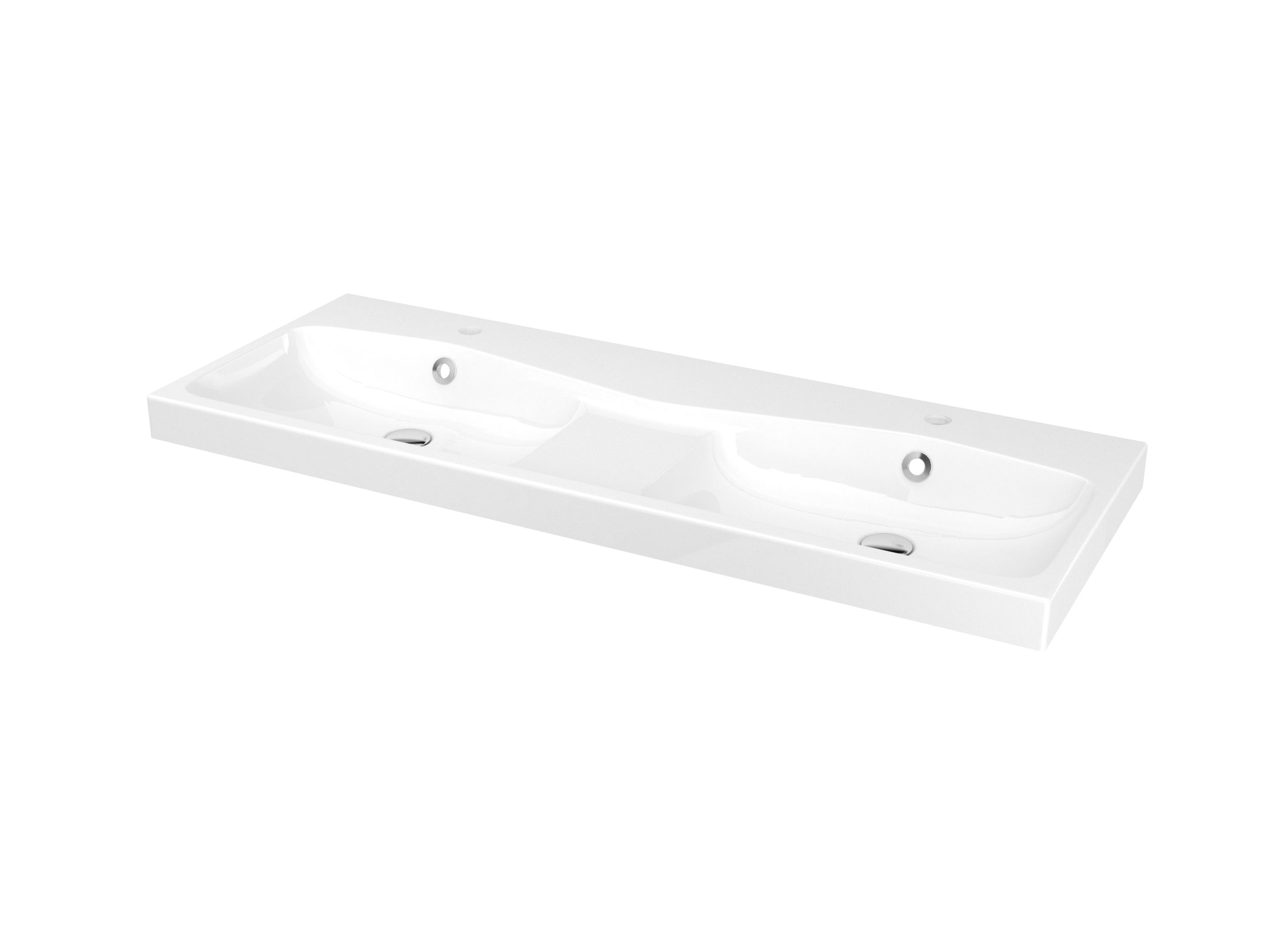 Goodhome Mila Double Bowl Countertop Basin Departments Diy At B Q