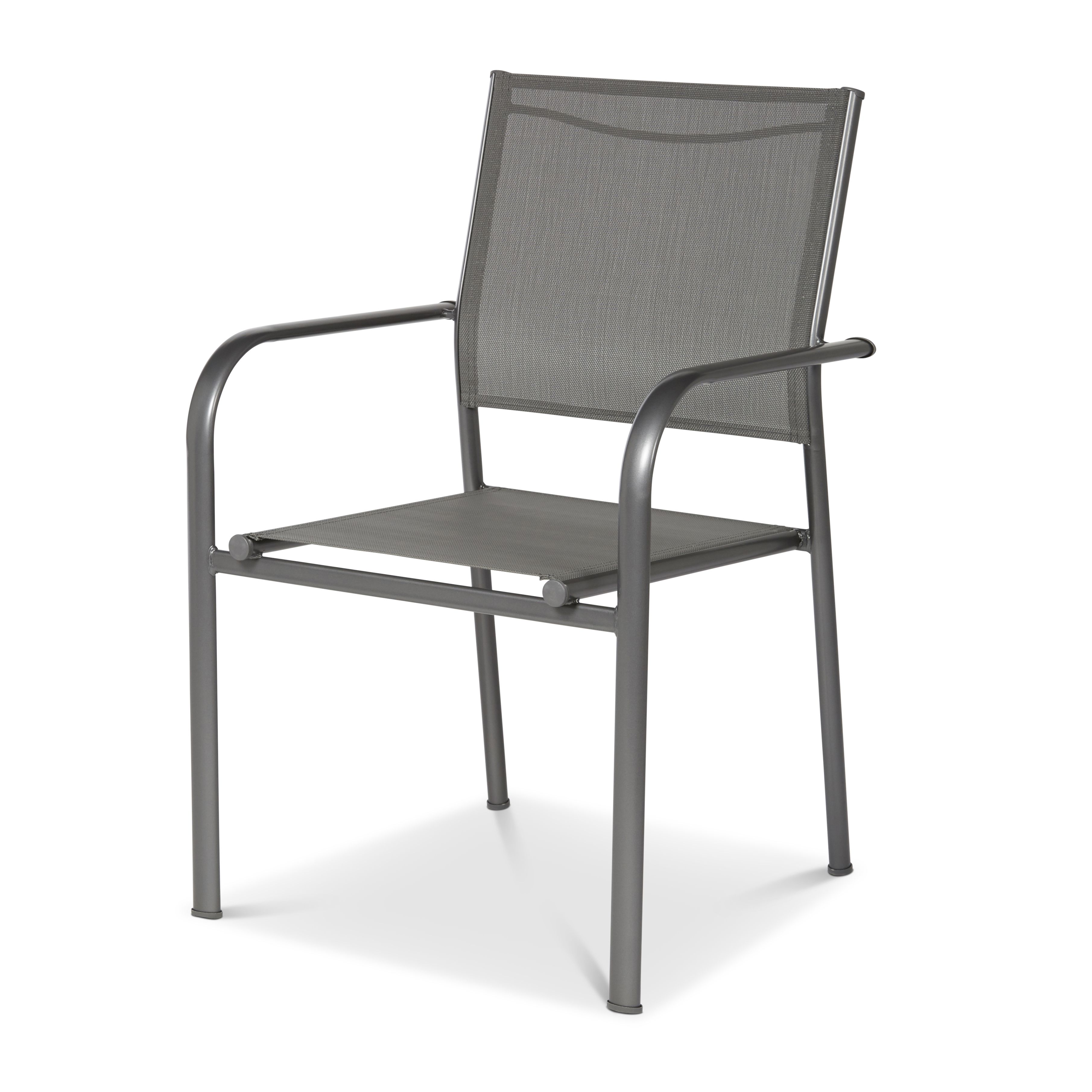 Dallas Grey Metal Armchair | Departments | DIY at B&Q