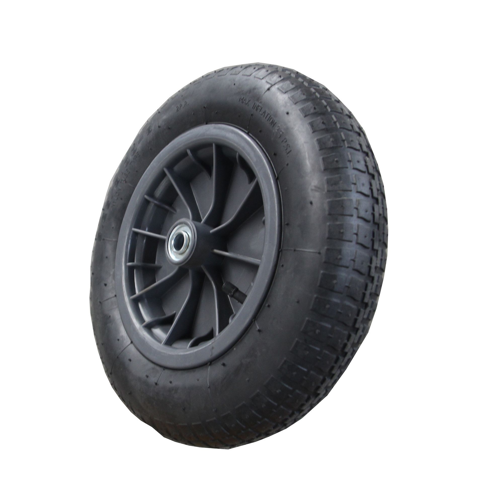 Verve (Dia)360mm Swivel Pneumatic wheelbarrow wheel Departments DIY