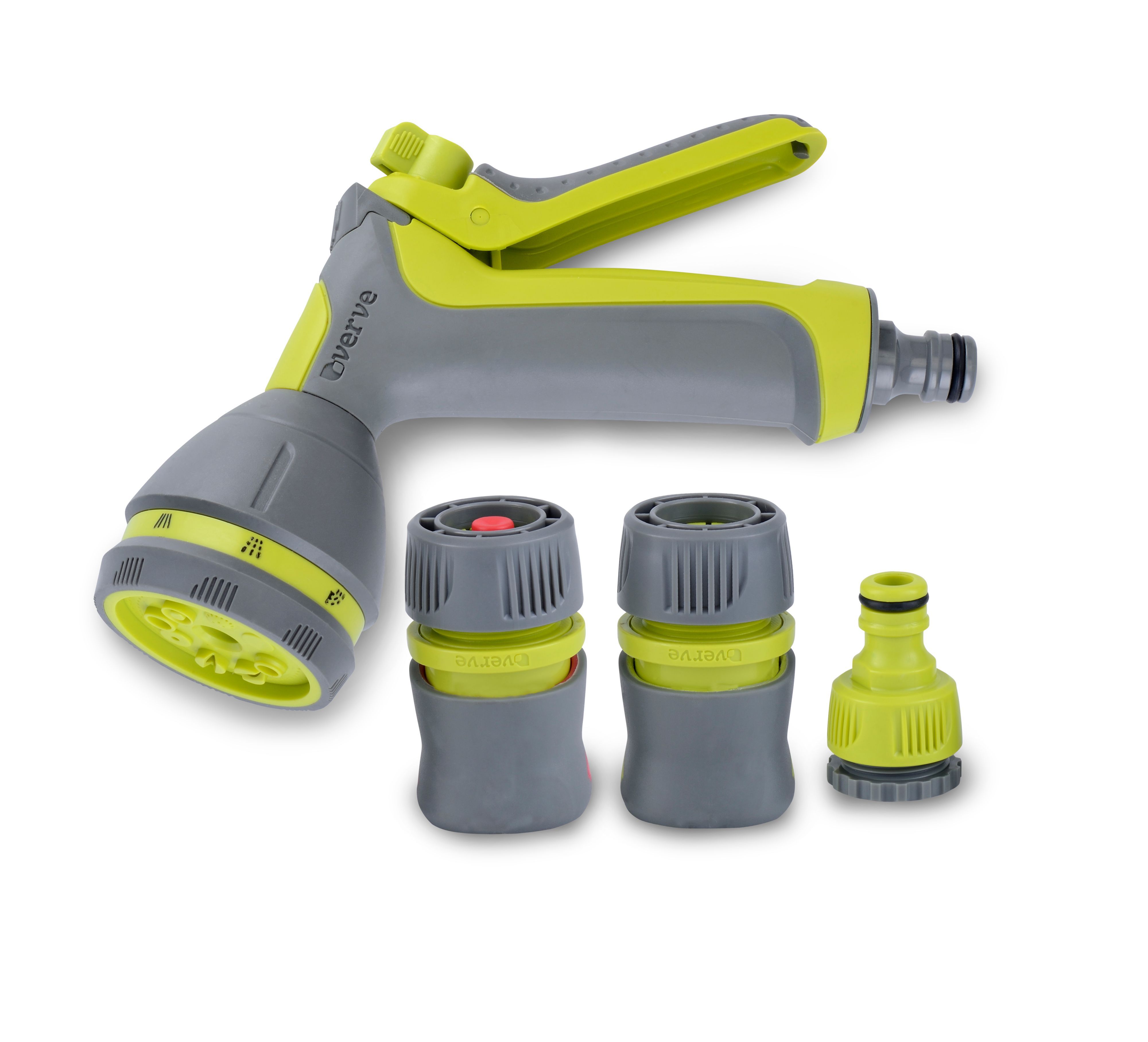 Verve Green & grey Spray gun & hose fittings set | Departments | DIY at B&Q