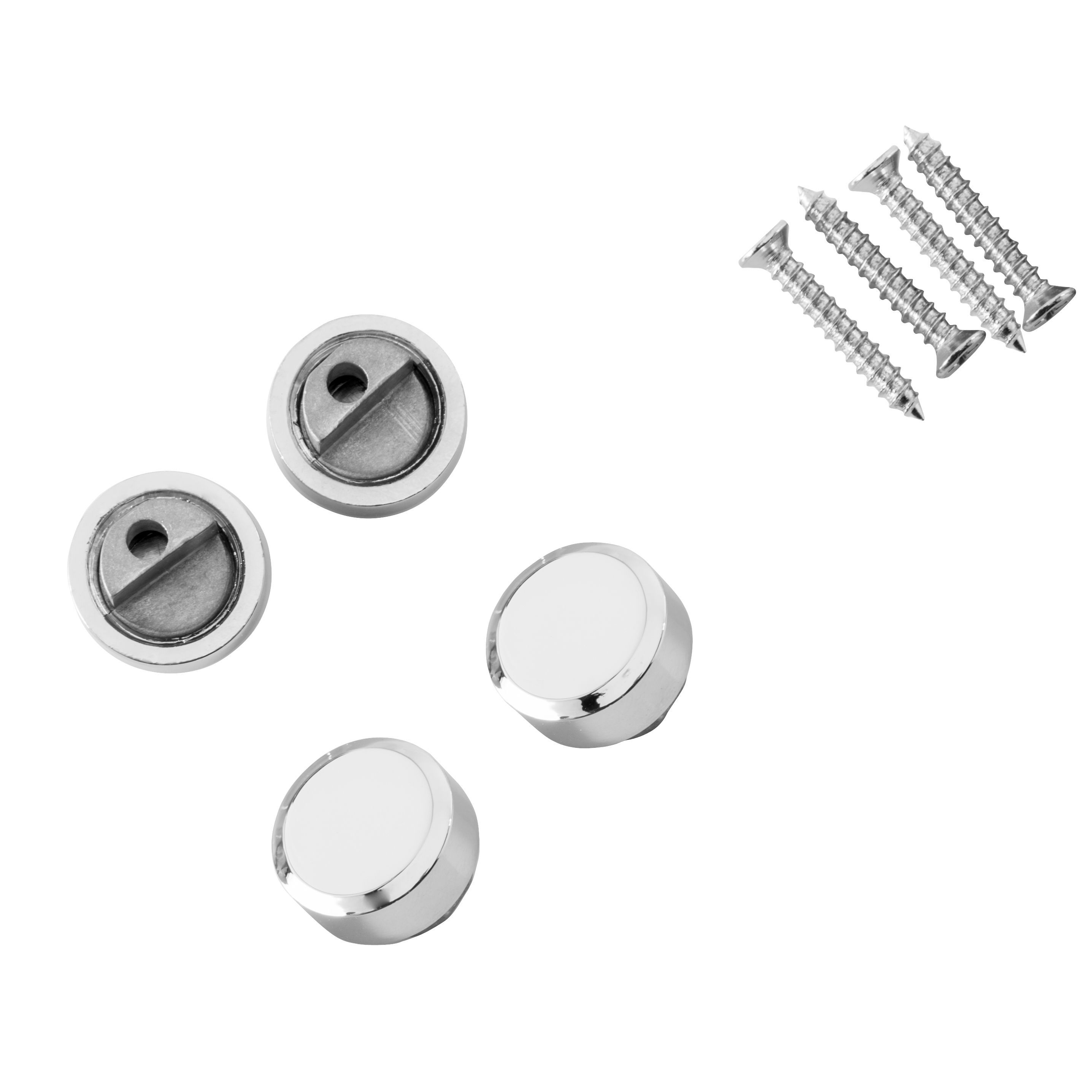 Cooke & Lewis Zamack Mirror fixings (L)20mm, Pack of 4 Departments