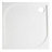 GoodHome Limski White Square Shower tray (L)76cm (W)76cm (H)2.8cm