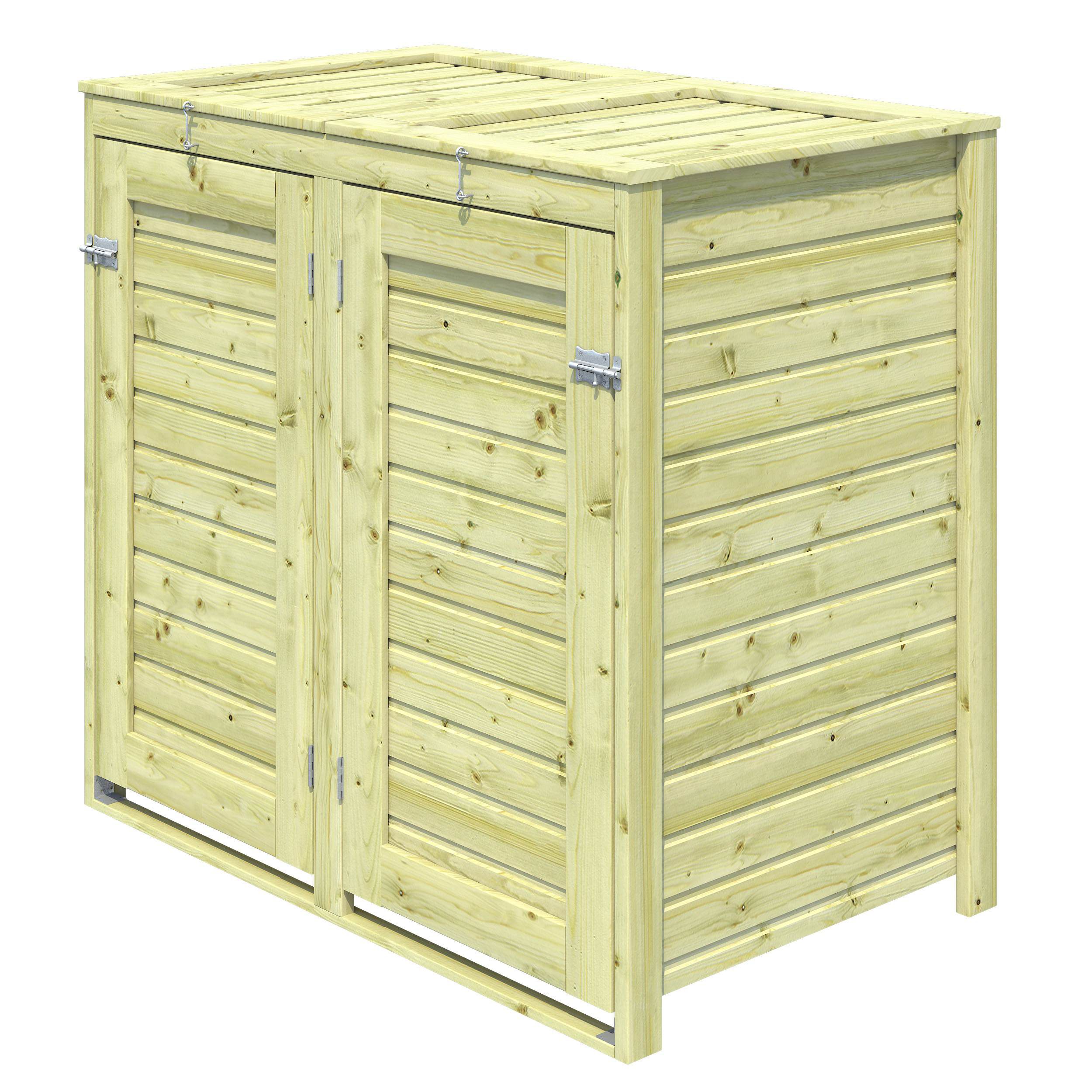 Bermejo Wooden Wheelie bin store | Departments | DIY at B&Q