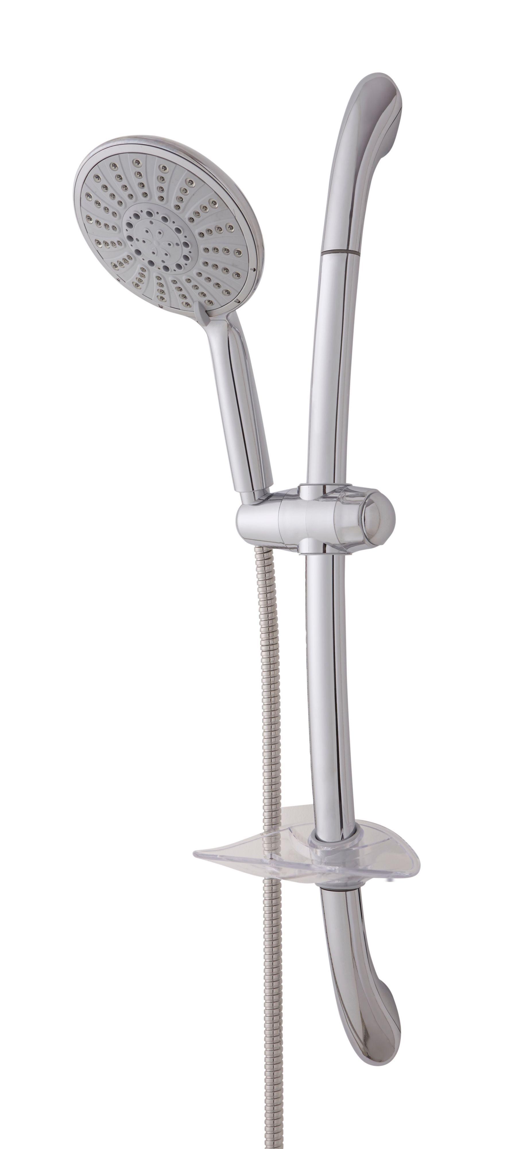 Cooke & Lewis Yarona Chrome effect Shower riser rail kit Departments