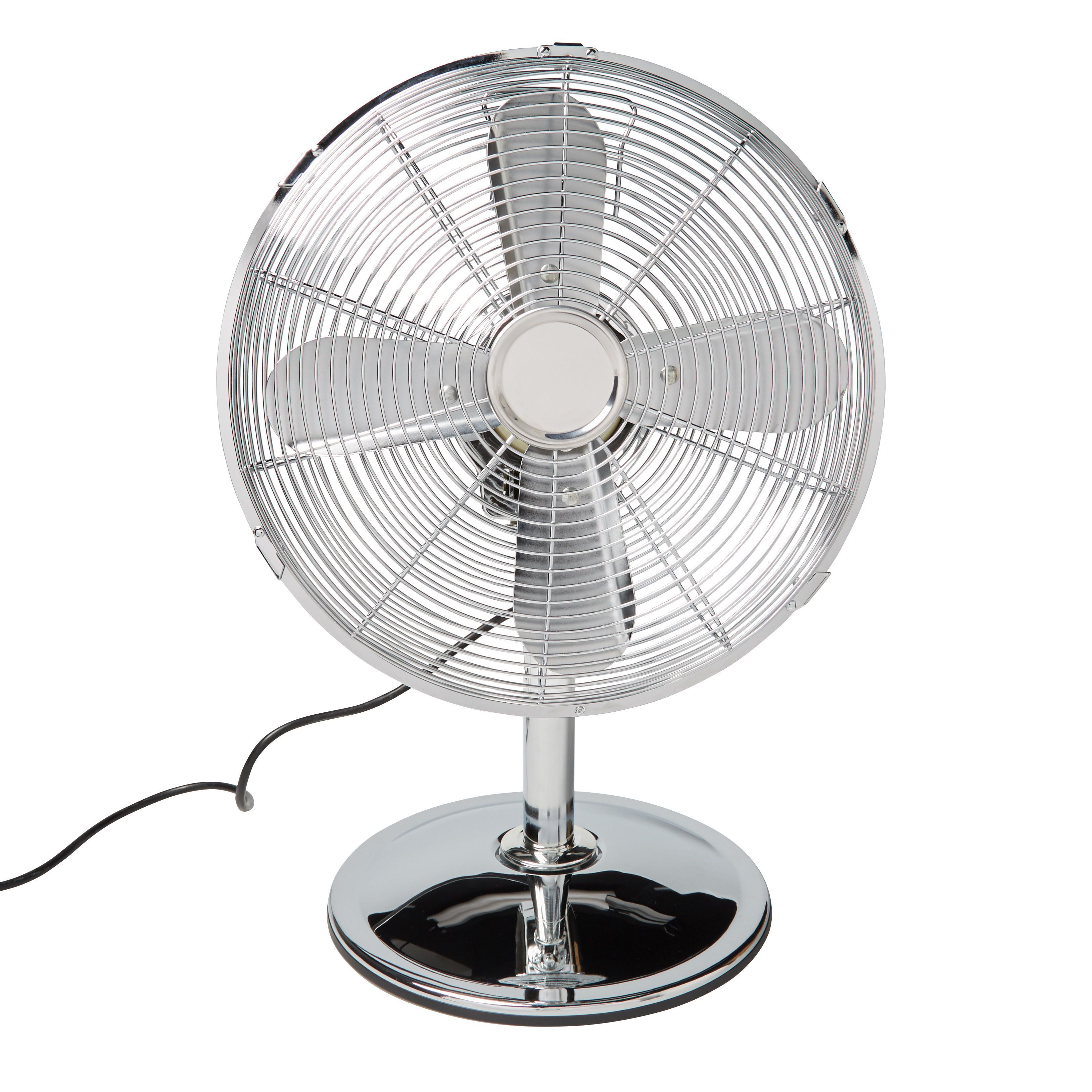 Chrome effect 45W Fan | Departments | TradePoint