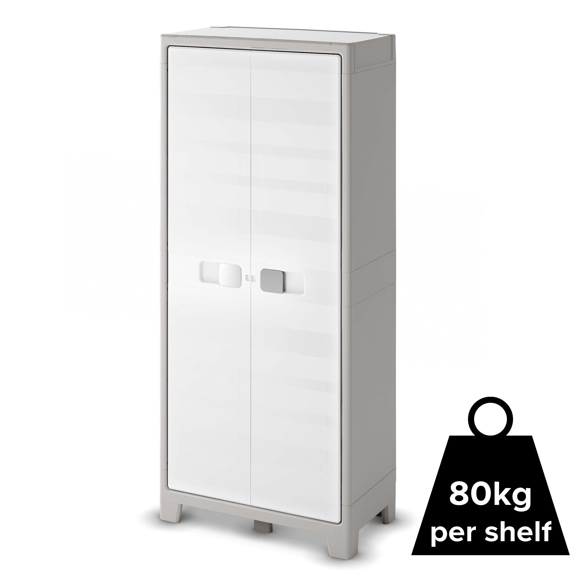 Form Major 4 Shelf Polypropylene High Utility Storage Cabinet
