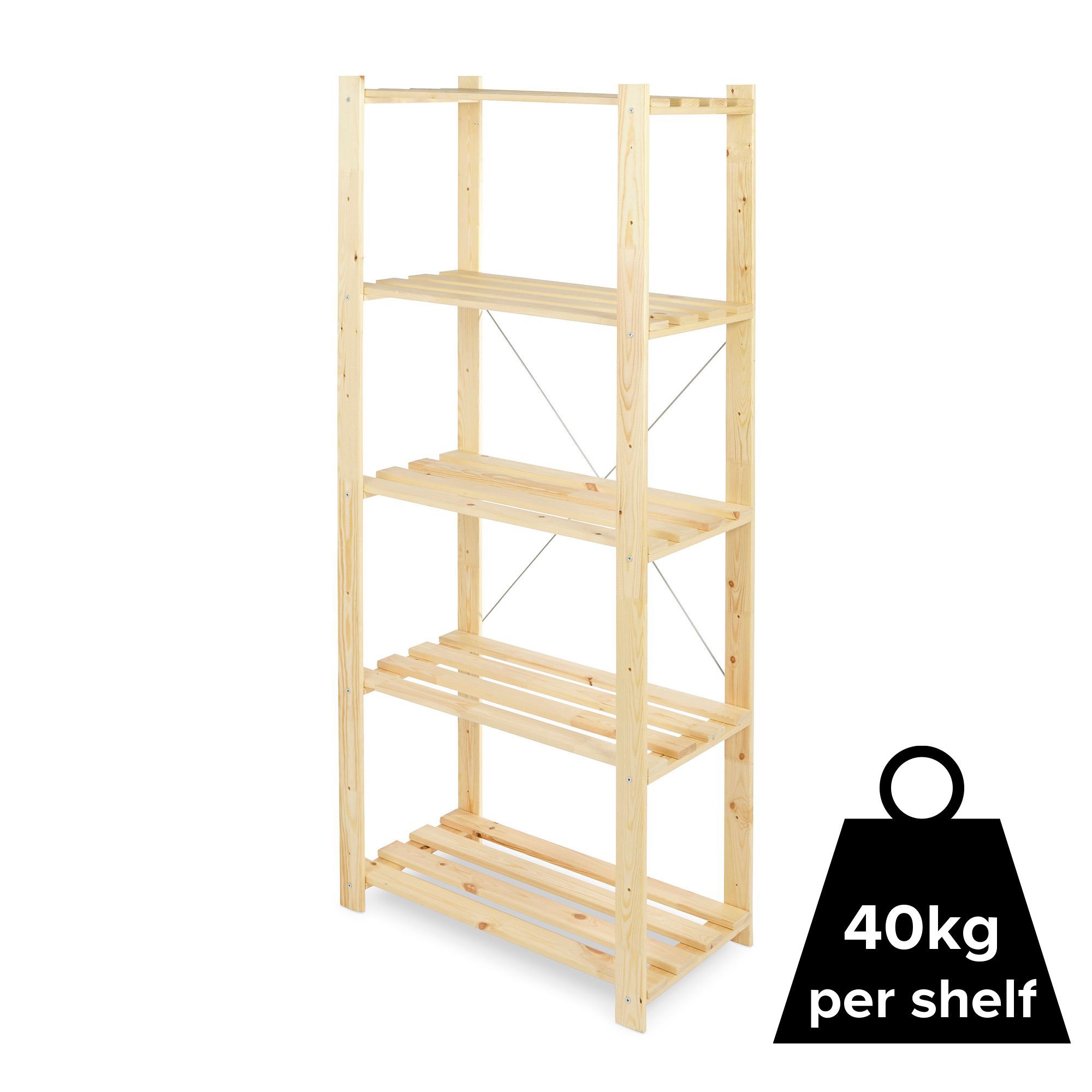 Form Symbios 5 shelf Wood Shelving unit Departments DIY at B&Q