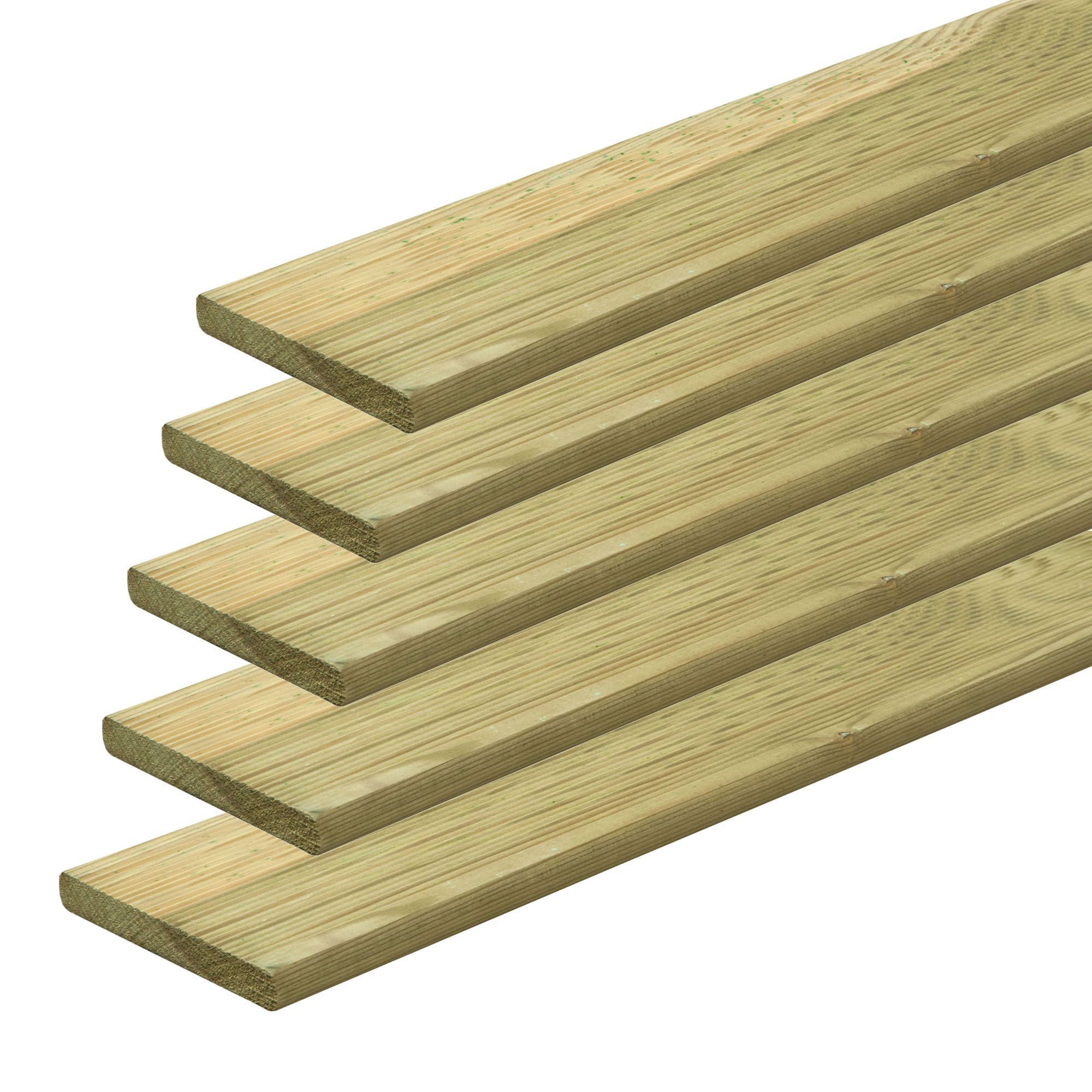 Softwood Deck Board L 2 4m W 95mm T 20mm Of 5 Departments