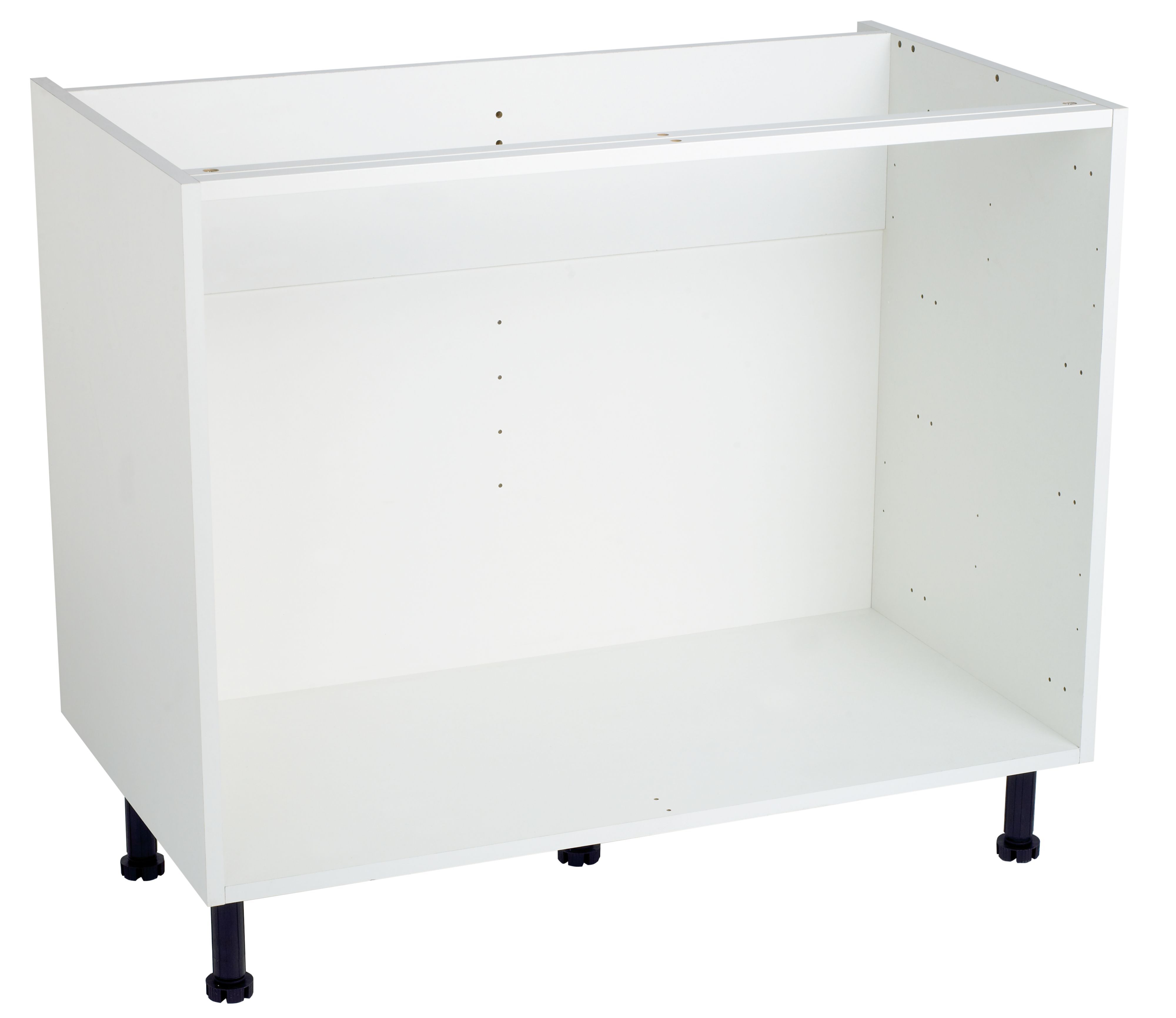 Cooke & Lewis White Pan Base unit carcass (W)1000mm Departments DIY at B&Q