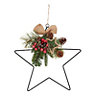 38cm Berry & pine cone star Wreath