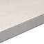 38mm Astral dove Grey Stone effect Laminate Square edge Kitchen Worktop, (L)3000mm