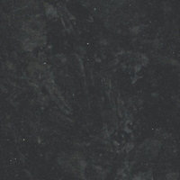 38mm Ebony granite Gloss Black Granite effect Laminate Round edge Kitchen Worktop, (L)2000mm