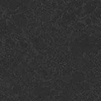 38mm Midnight Satin Black Granite effect Laminate Round edge Kitchen Worktop, (L)3000mm