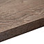 38mm Mountain timber Black Wood effect Laminate Square edge Kitchen Worktop, (L)2000mm