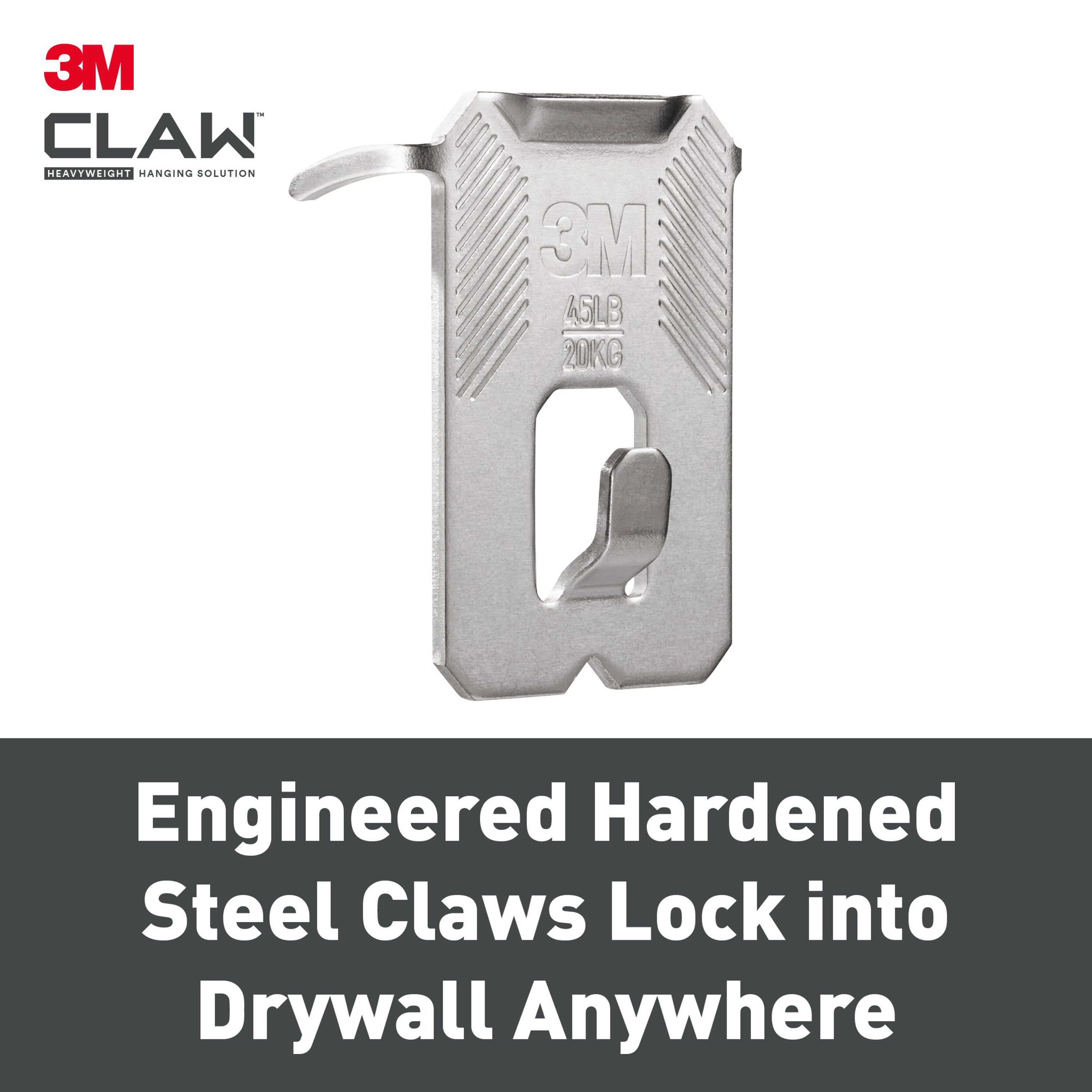 3M Claw Drywall Picture hanger (H)41mm (W)28mm, Pack of 2