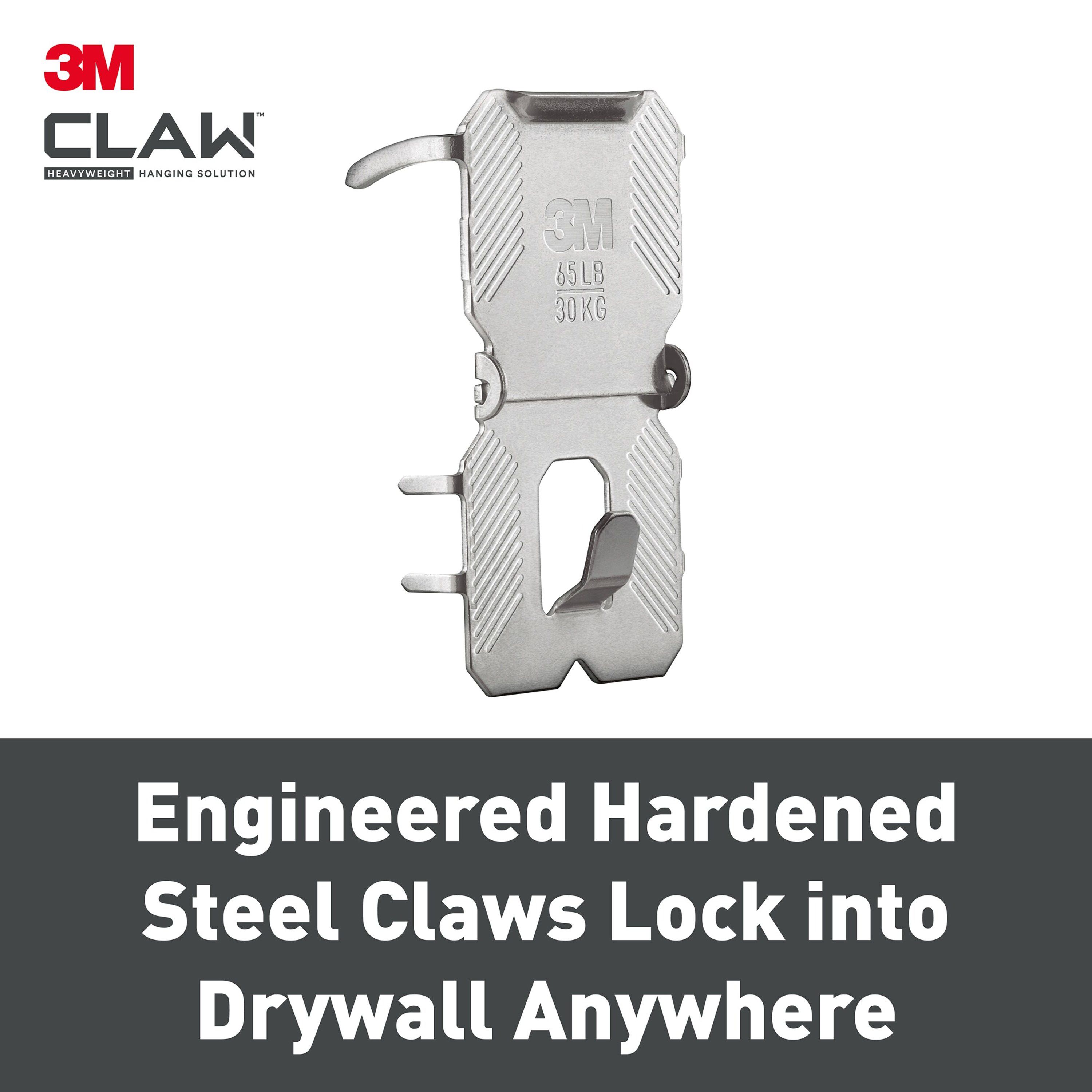 3M Claw Drywall Picture hanger (H)51mm (W)31mm, Pack of 2