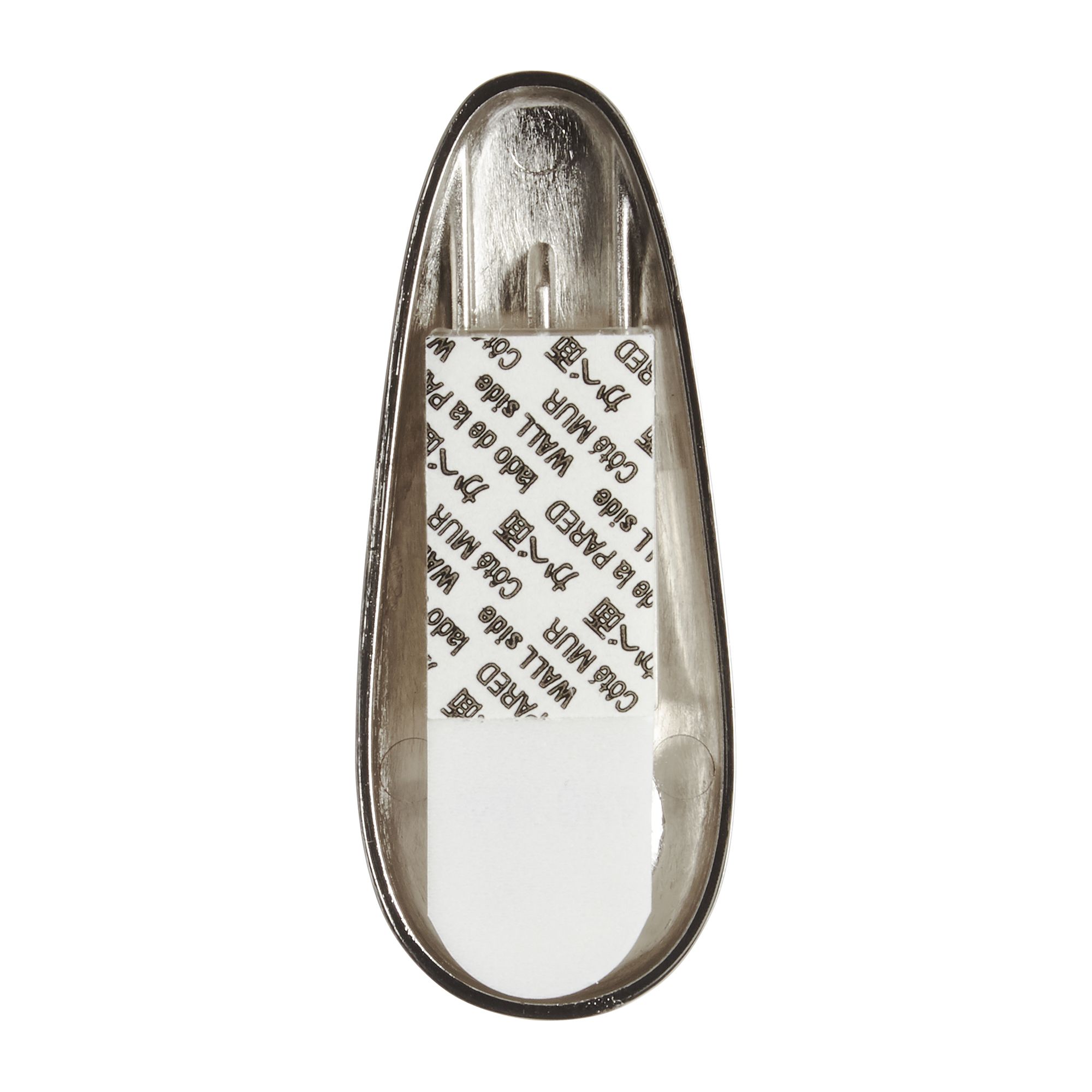 3M Command Forever classic Nickel effect Metal Small Hook (Holds)0.45kg