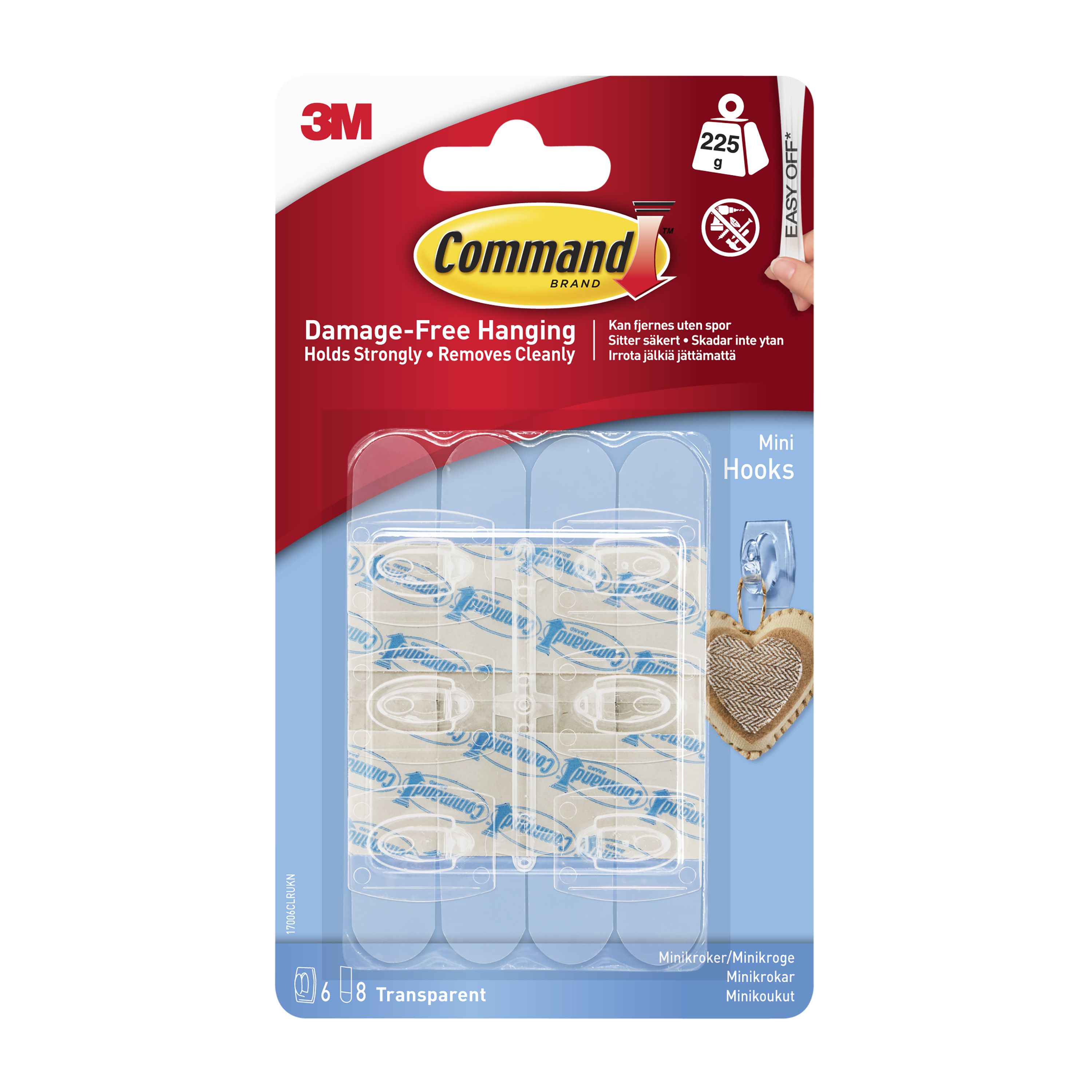 3M Command Medium White Wire hook (Holds)1.3kg, Pack of 2