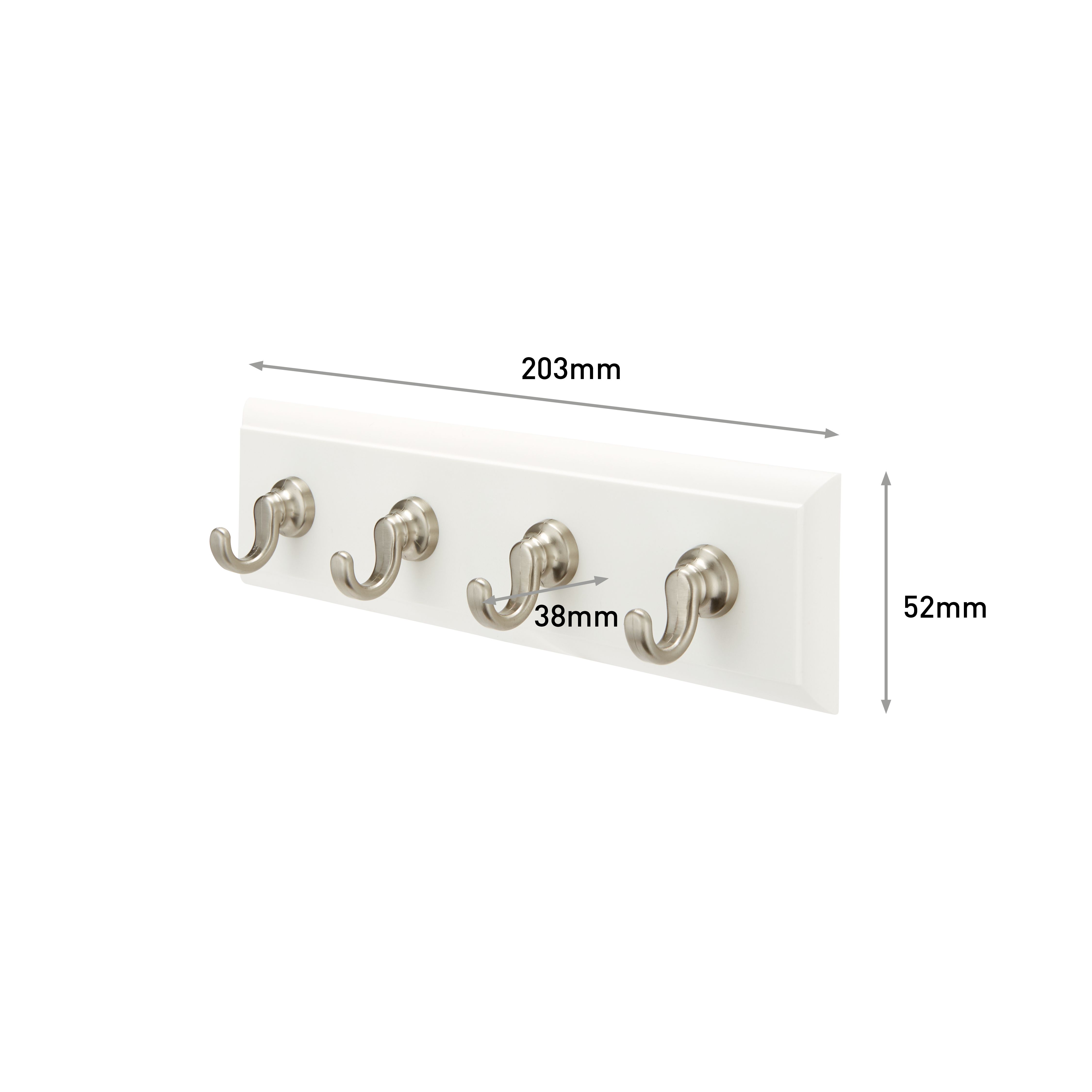 3M Command Quartz Medium Single Key rail (Holds)0.9kg
