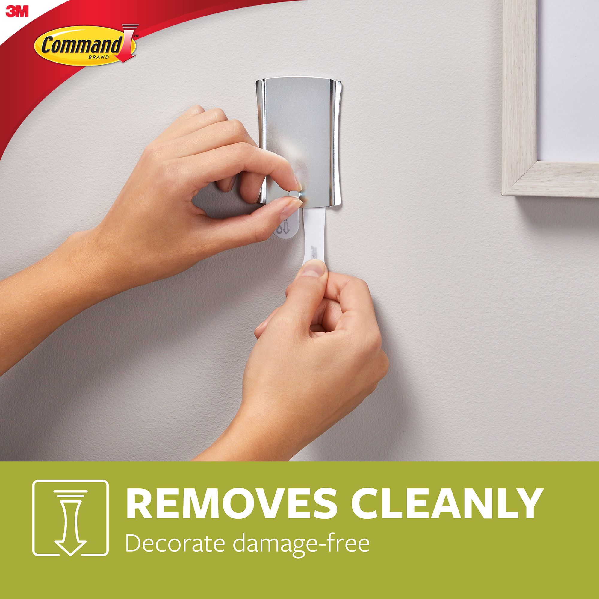 3M Command Steel effect Jumbo Single Picture hanging Sticky nail (Holds)3.6kg