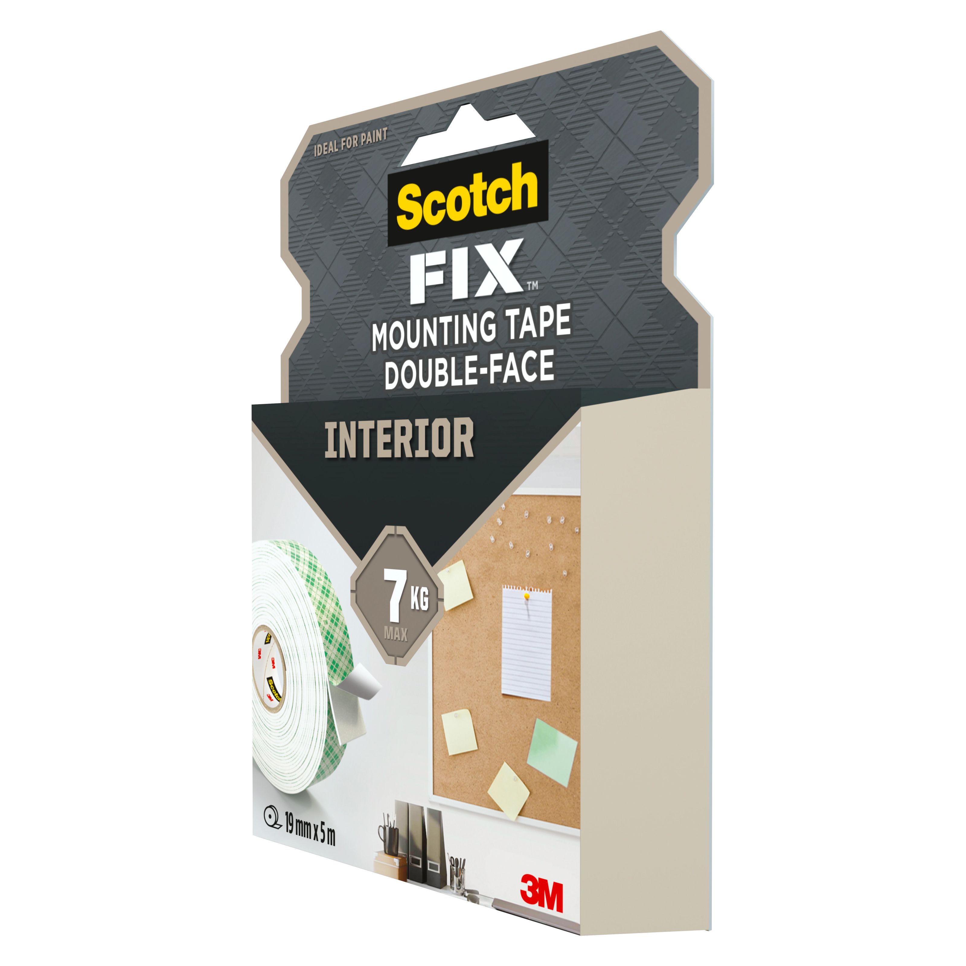 3M Scotch-Fix Interior Green Mounting Tape (L)5m (W)19mm