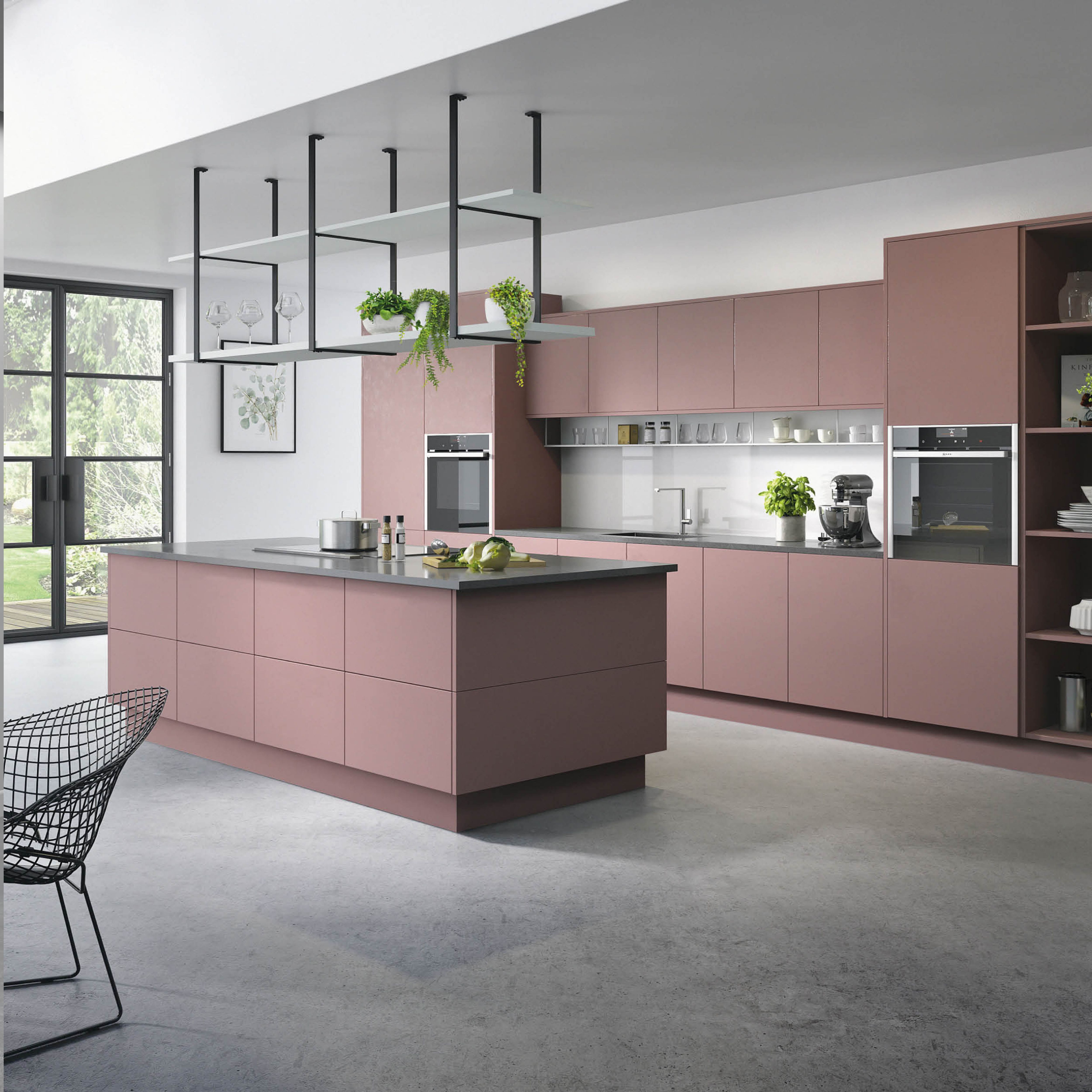 4 DRAWER FRONT PACK 40CM CUTLER ANT ROSE