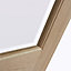 4 panel Frosted Glazed Oak veneer Internal Door, (H)1981mm (W)686mm (T)35mm
