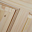 4 panel Knotty pine Internal Door, (H)1981mm (W)762mm (T)35mm