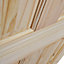 4 panel Knotty pine Internal Door, (H)1981mm (W)762mm (T)35mm