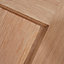 4 panel Oak veneer Internal Door, (H)1981mm (W)610mm (T)35mm