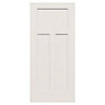 4 panel Patterned White Internal Door, (H)1981mm (W)838mm (T)35mm