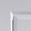 4 panel Patterned White Internal Door, (H)2040mm (W)726mm (T)44mm