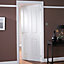 4 panel Smooth Unglazed White Internal Door, (H)1981mm (W)686mm (T)35mm