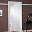 4 panel Smooth Unglazed White Internal Door, (H)1981mm (W)762mm (T)35mm